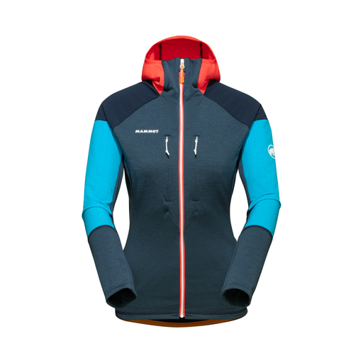 Veste Polaire Intermédiaire Mammut Innominata ML - Polartec High Loft, Coupe Décontractée, Capuche, 2 Poches Zippées