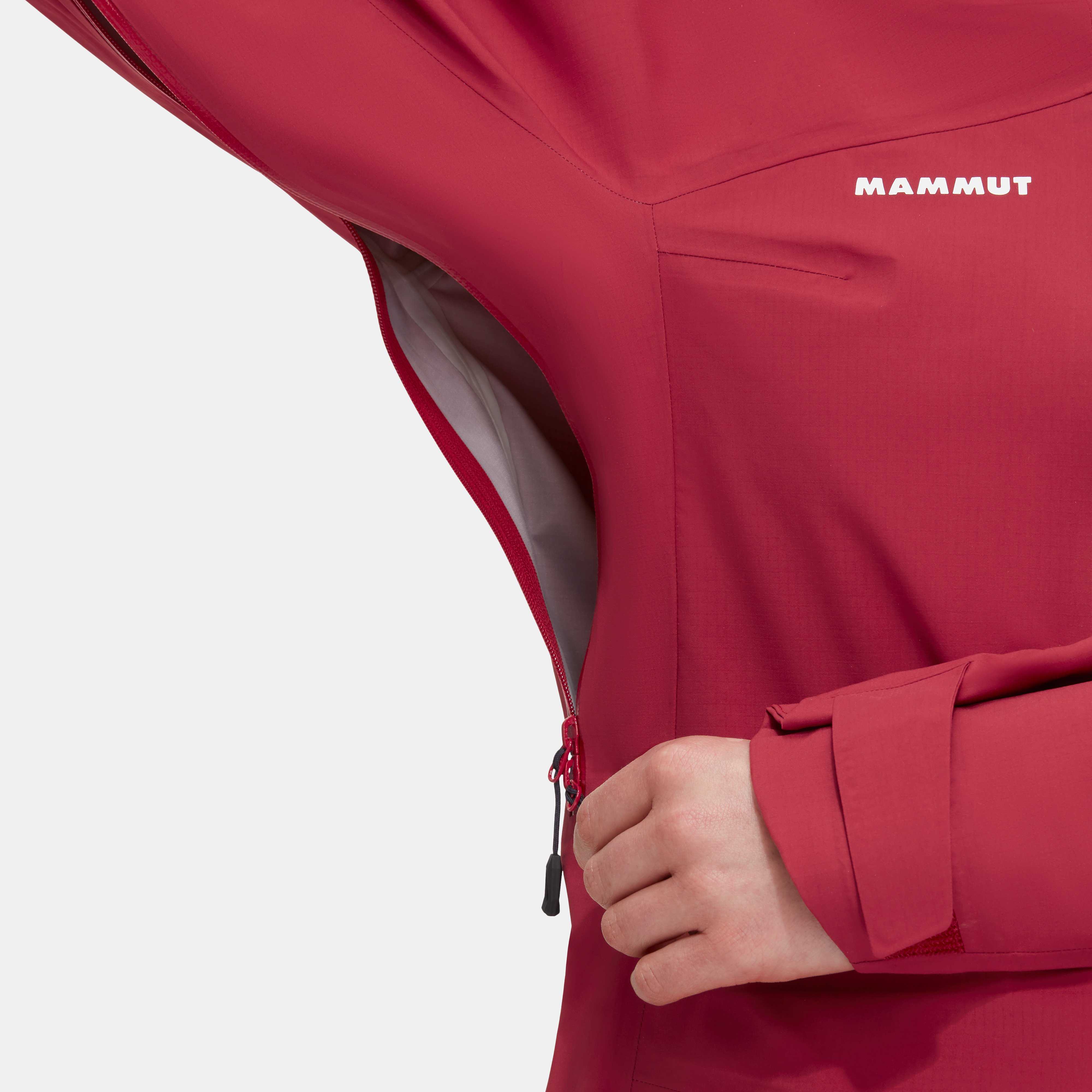 Regenjacke Damen Mammut Taiss Pro HS Hooded Jacket - blood red/marine