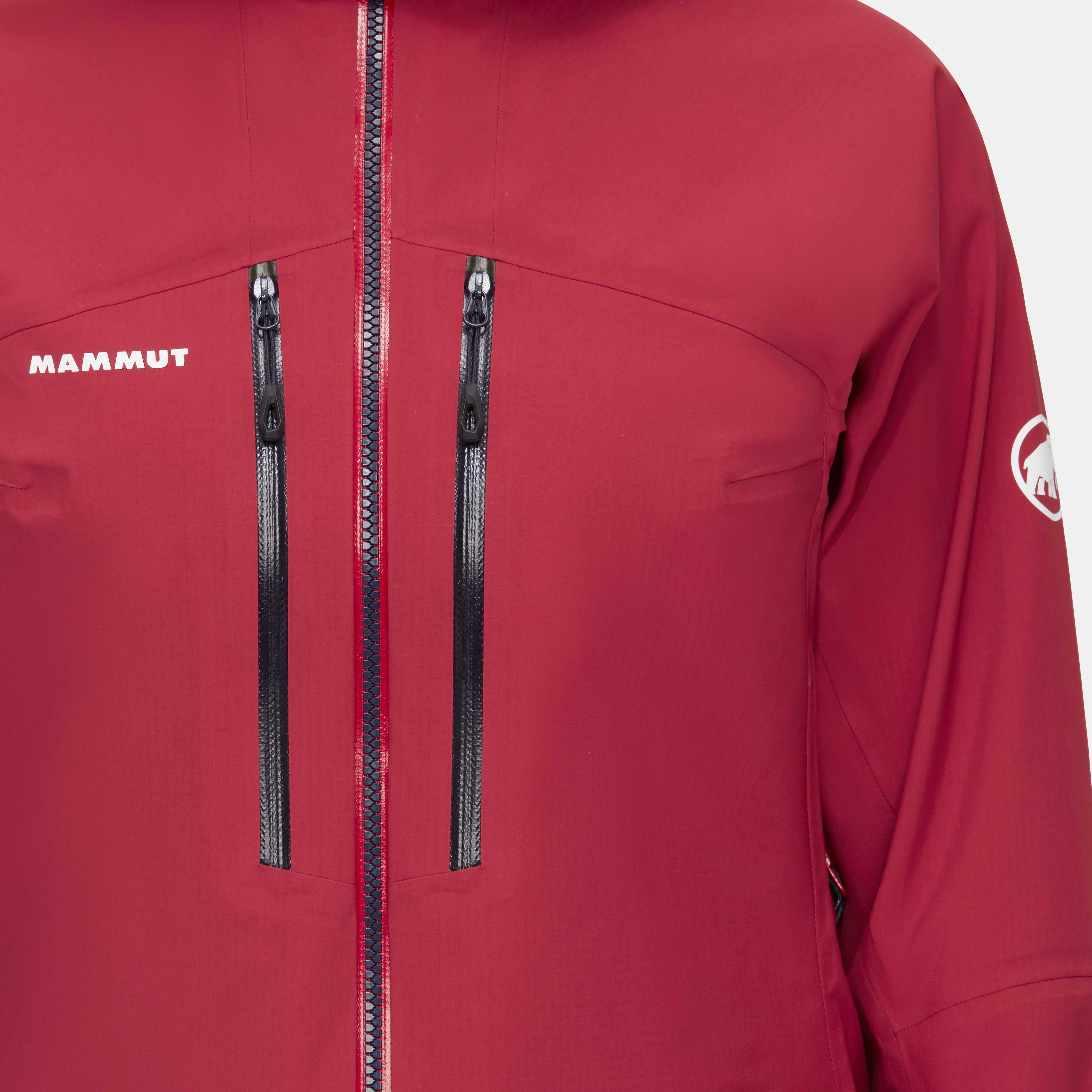 Regenjacke Damen Mammut Taiss Pro HS Hooded Jacket - blood red/marine