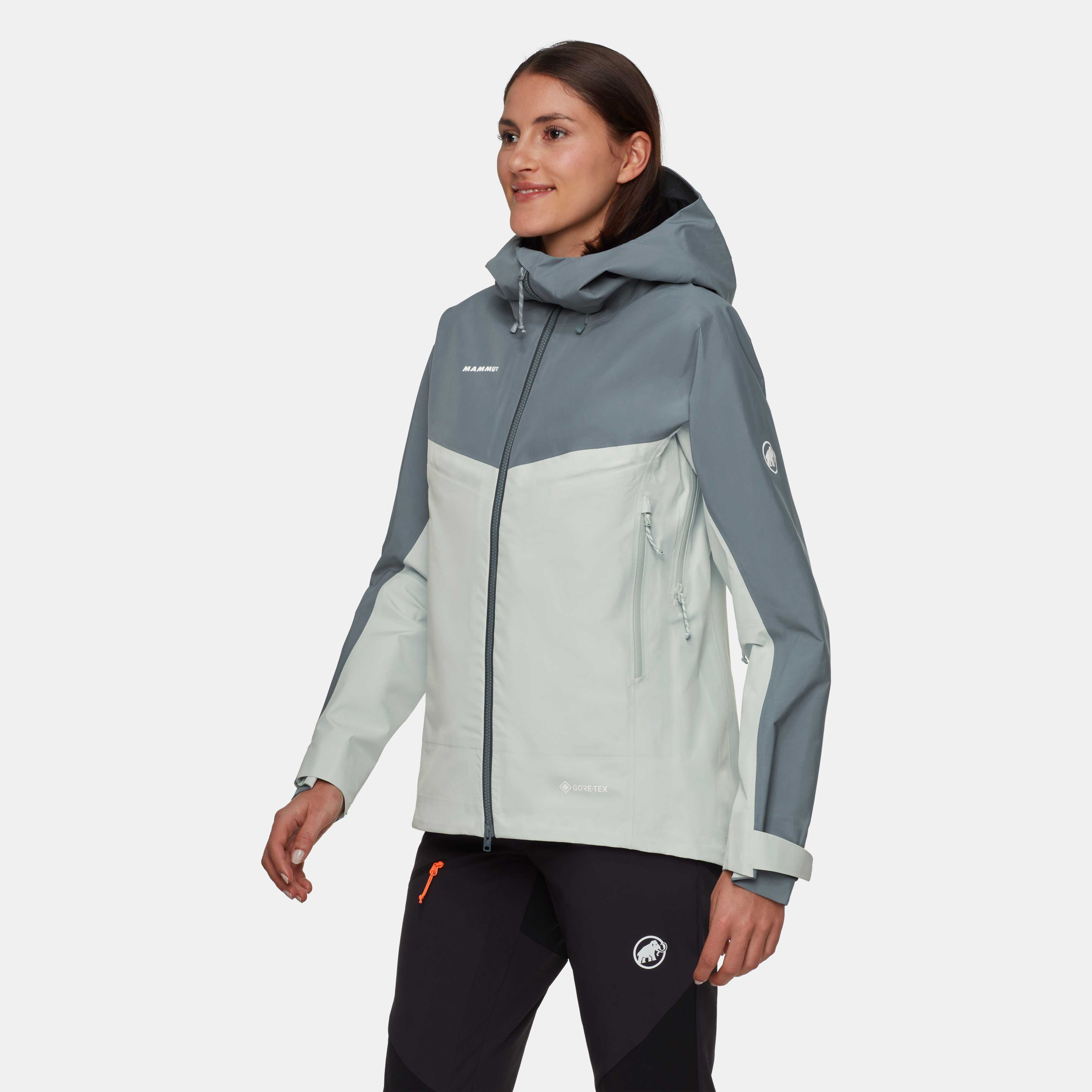 Mammut Crater IV HS Hooded Jacket Women, silver sage-strata - Silver sage-strata