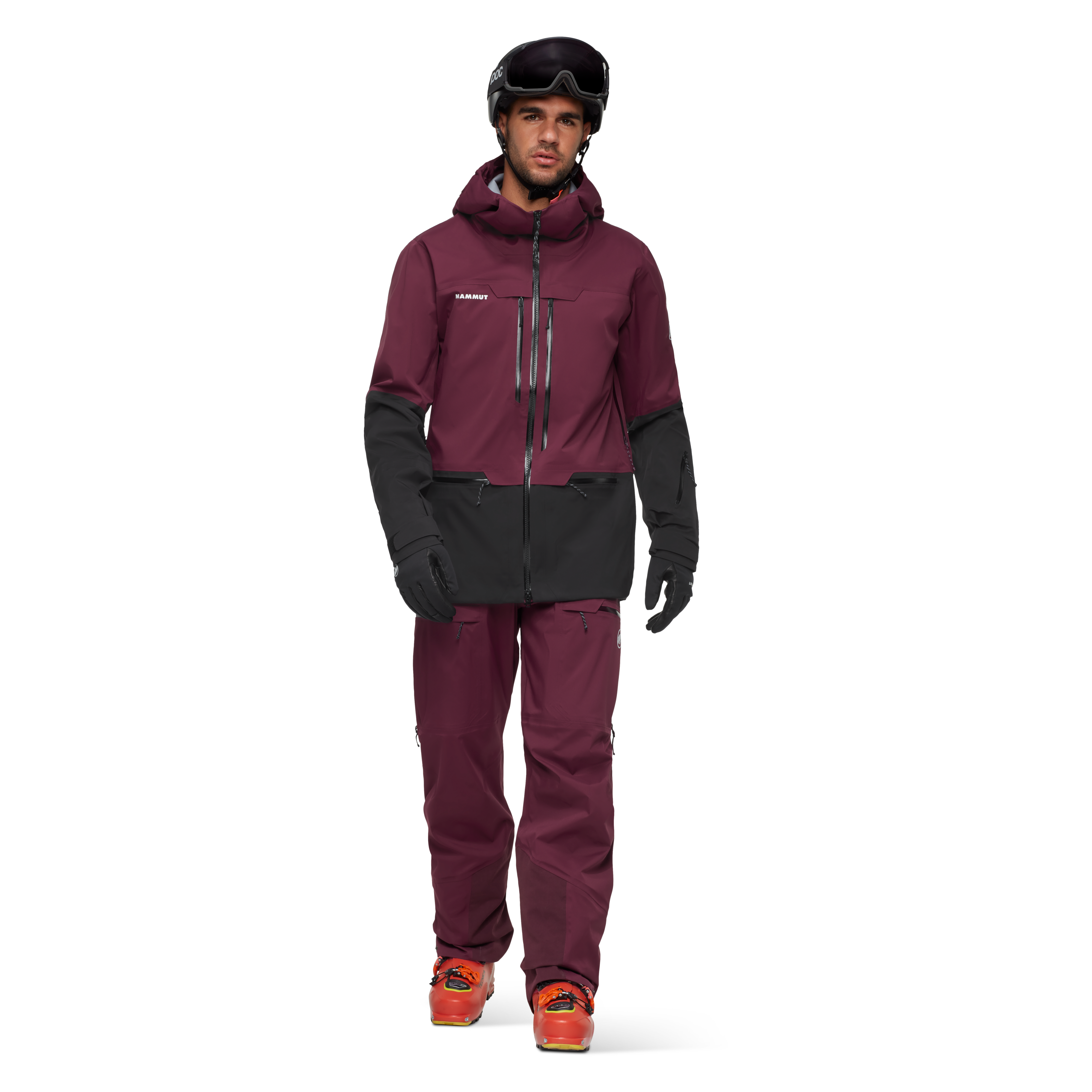 Mammut Haldigrat HS Hooded Jacket Men, vin-black - Vin-black