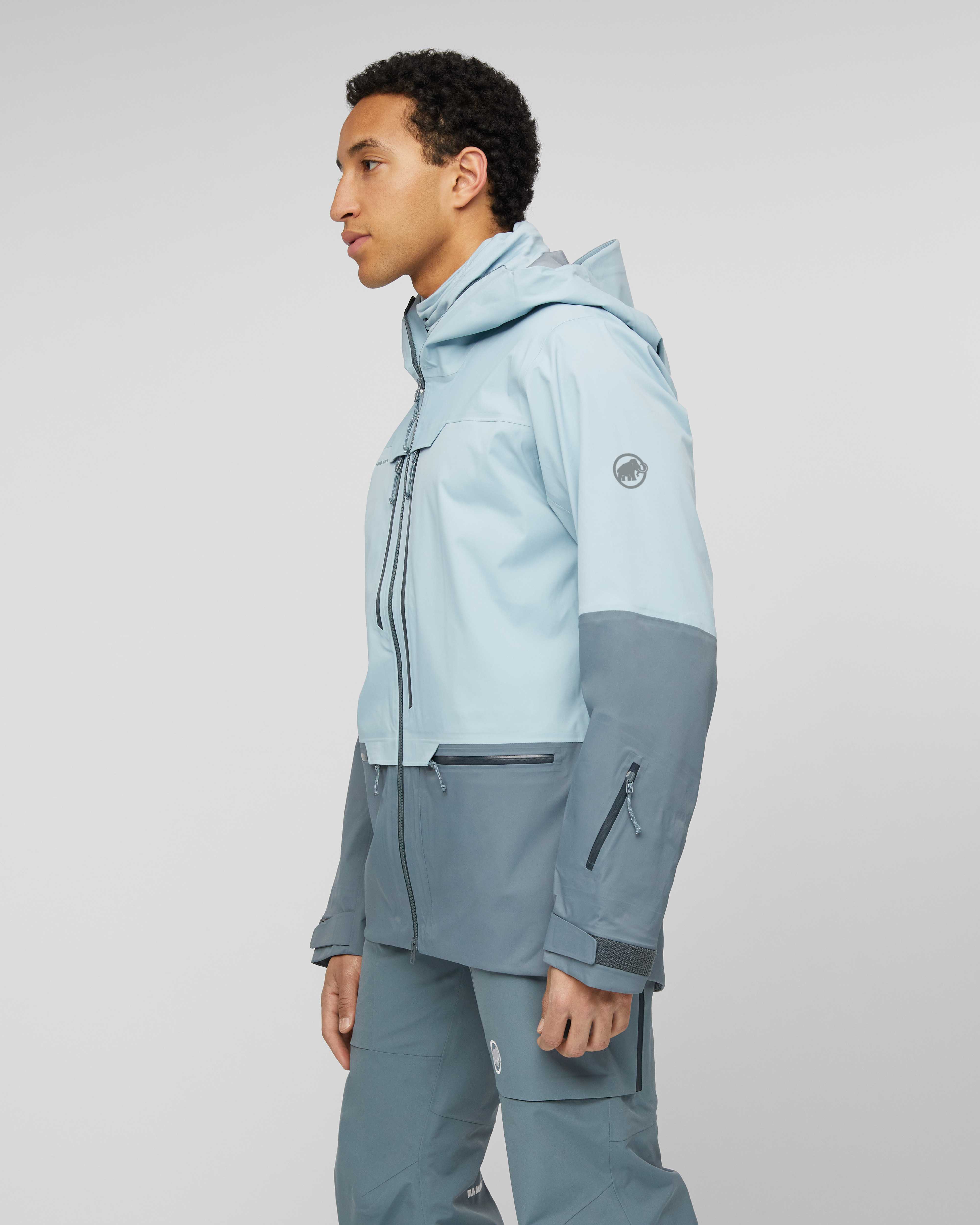 Mammut Haldigrat HS Hooded Jacket Men, nebla-strata - Nebla-strata - Model side view