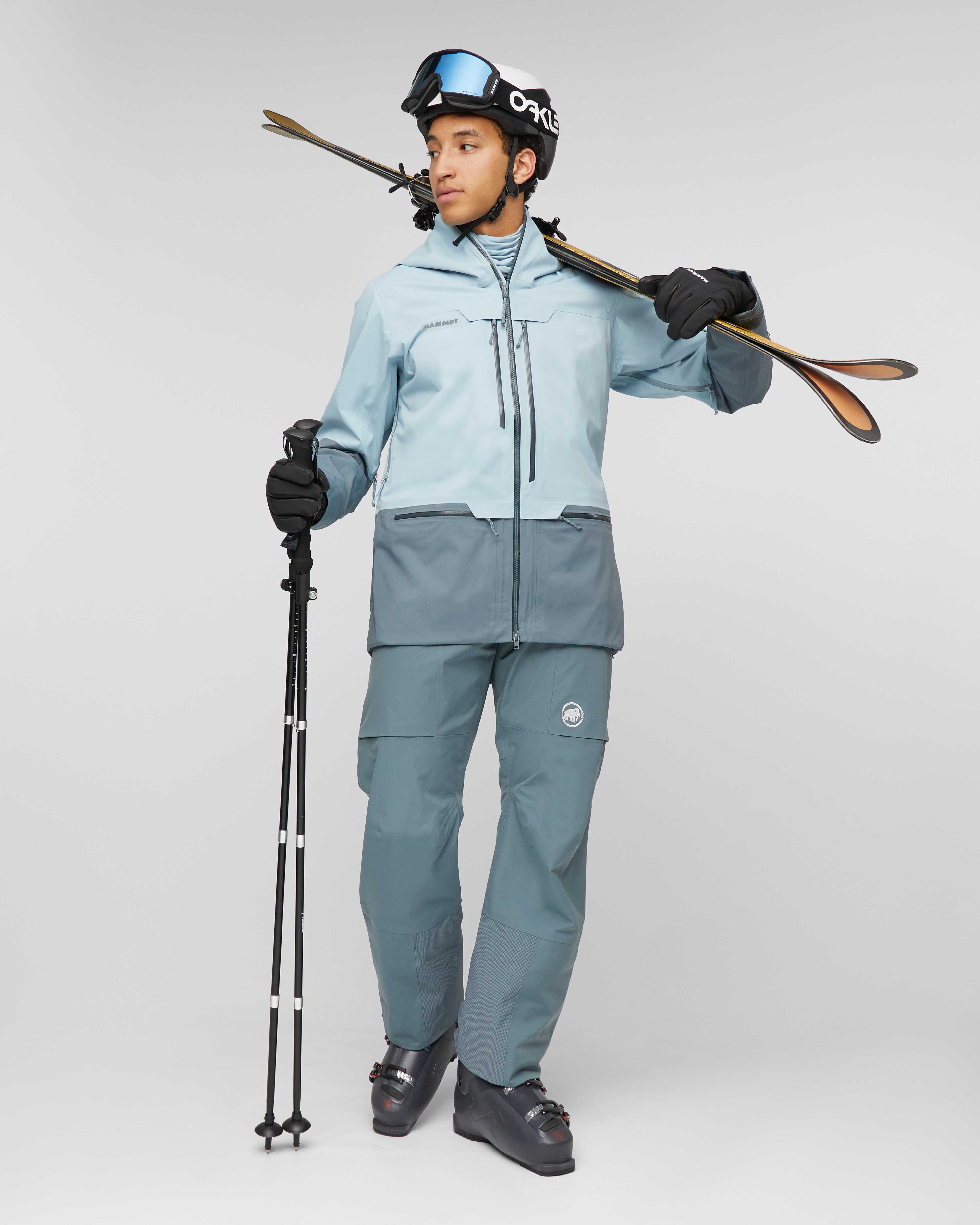 Mammut Haldigrat HS Hooded Jacket Men, nebla-strata - Nebla-strata - Outdoor view