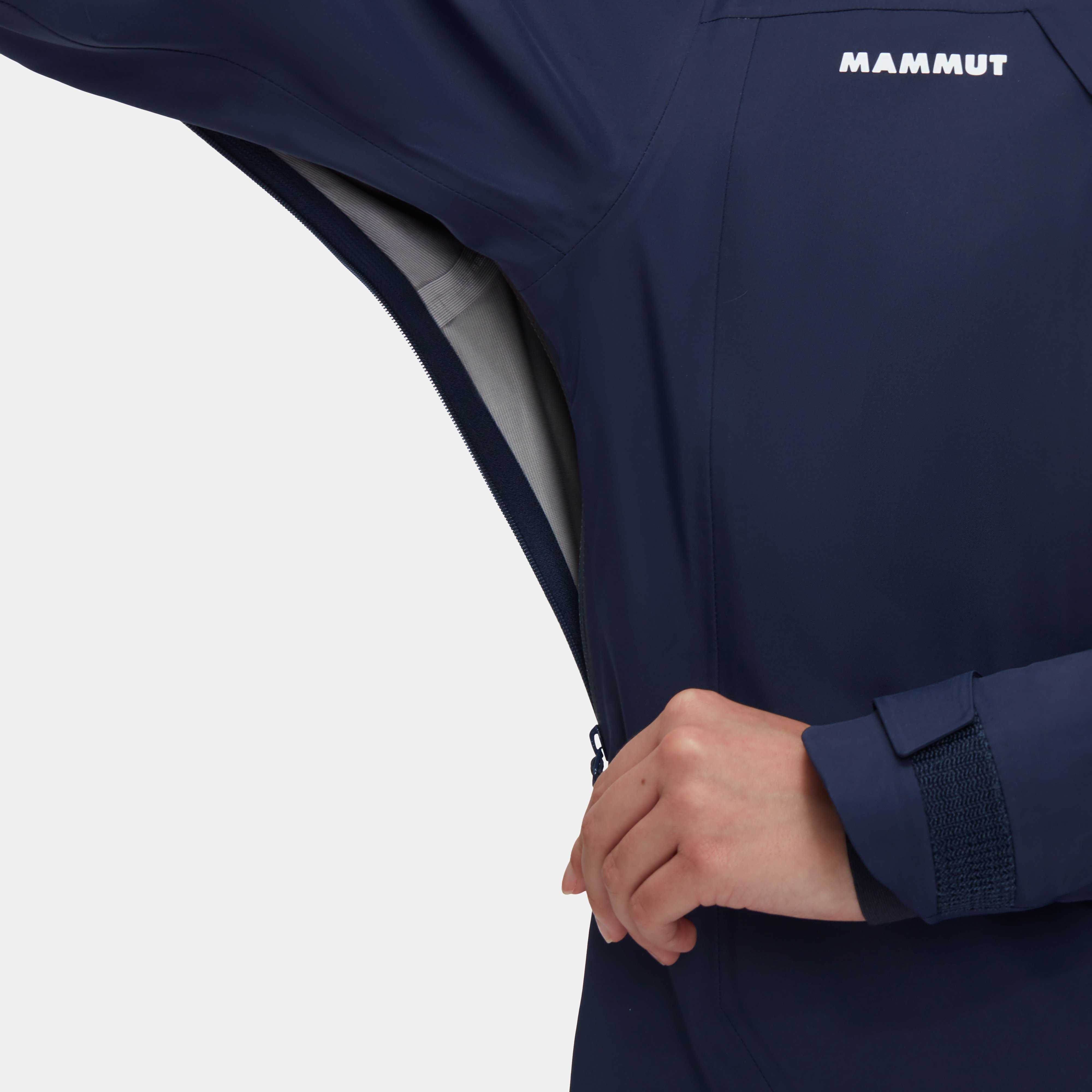 Skijacke Damen Mammut Haldigrat Air HS Hooded Jacket - marine/white