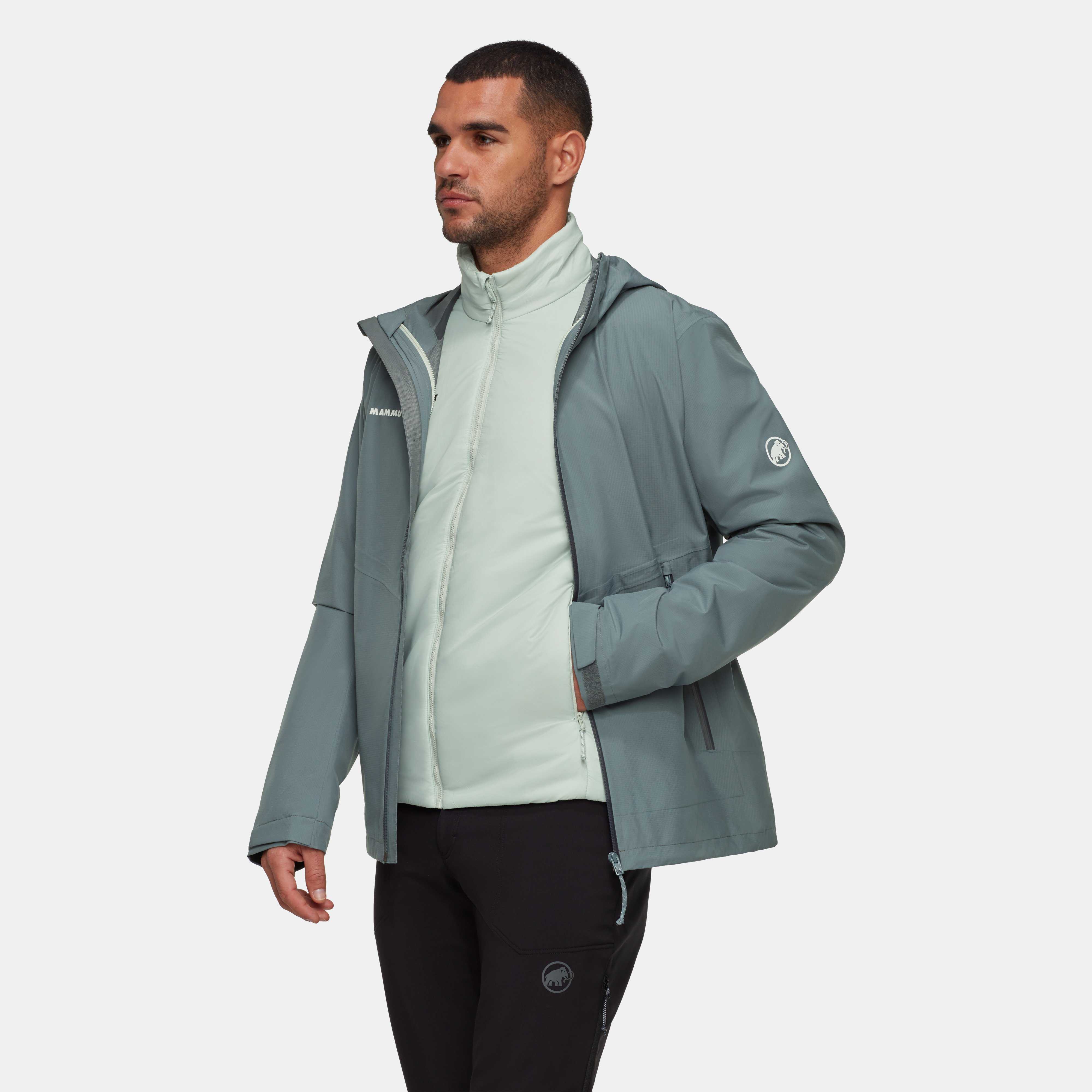 Mammut Alto Light 3 in 1 HS Hooded Jacket Men, strata-silver sage - Strata-silver sage