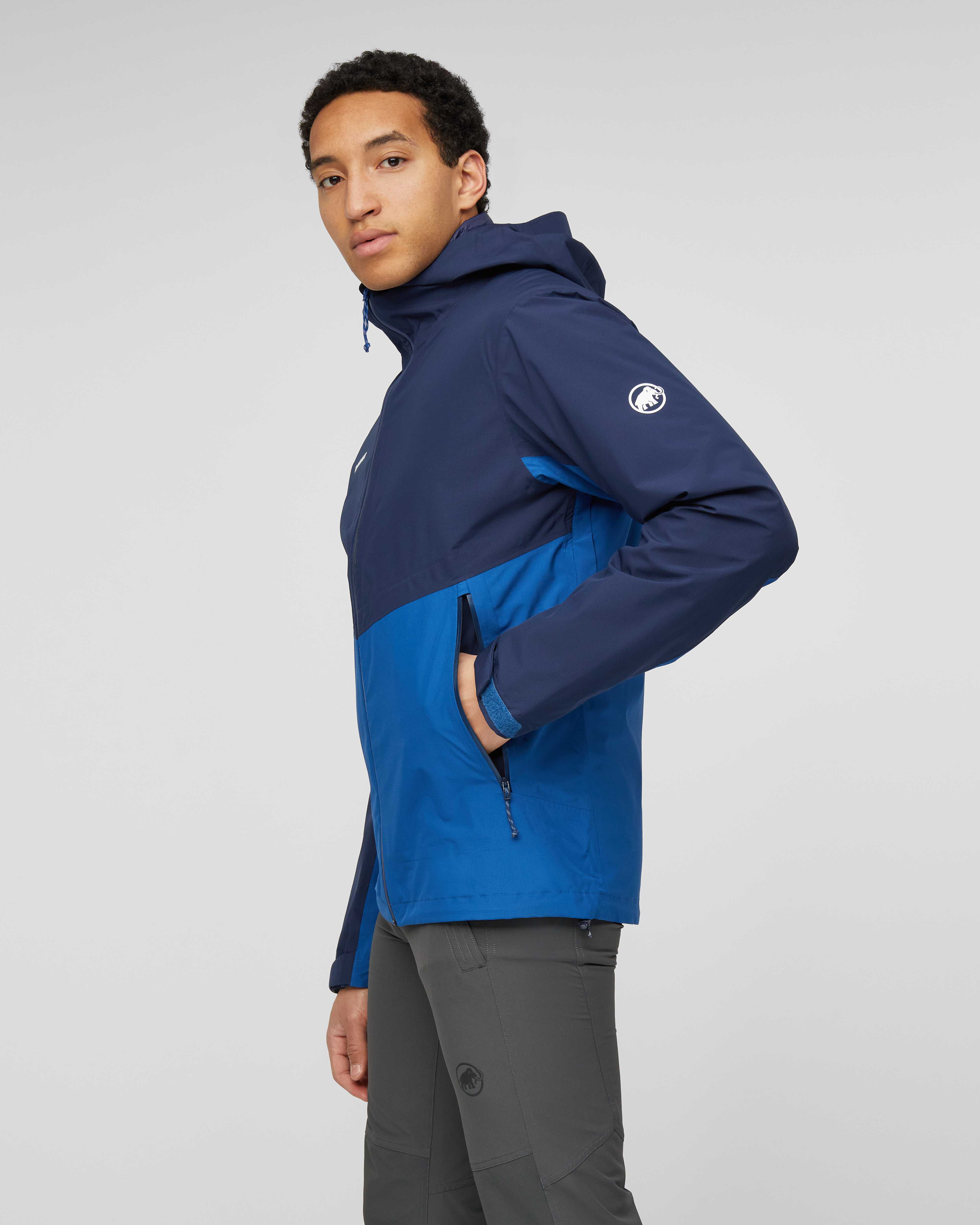 Mammut Alto Light 3 in 1 HS Hooded Jacket Men, tschiel-marine - Tschiel-marine - Model side view