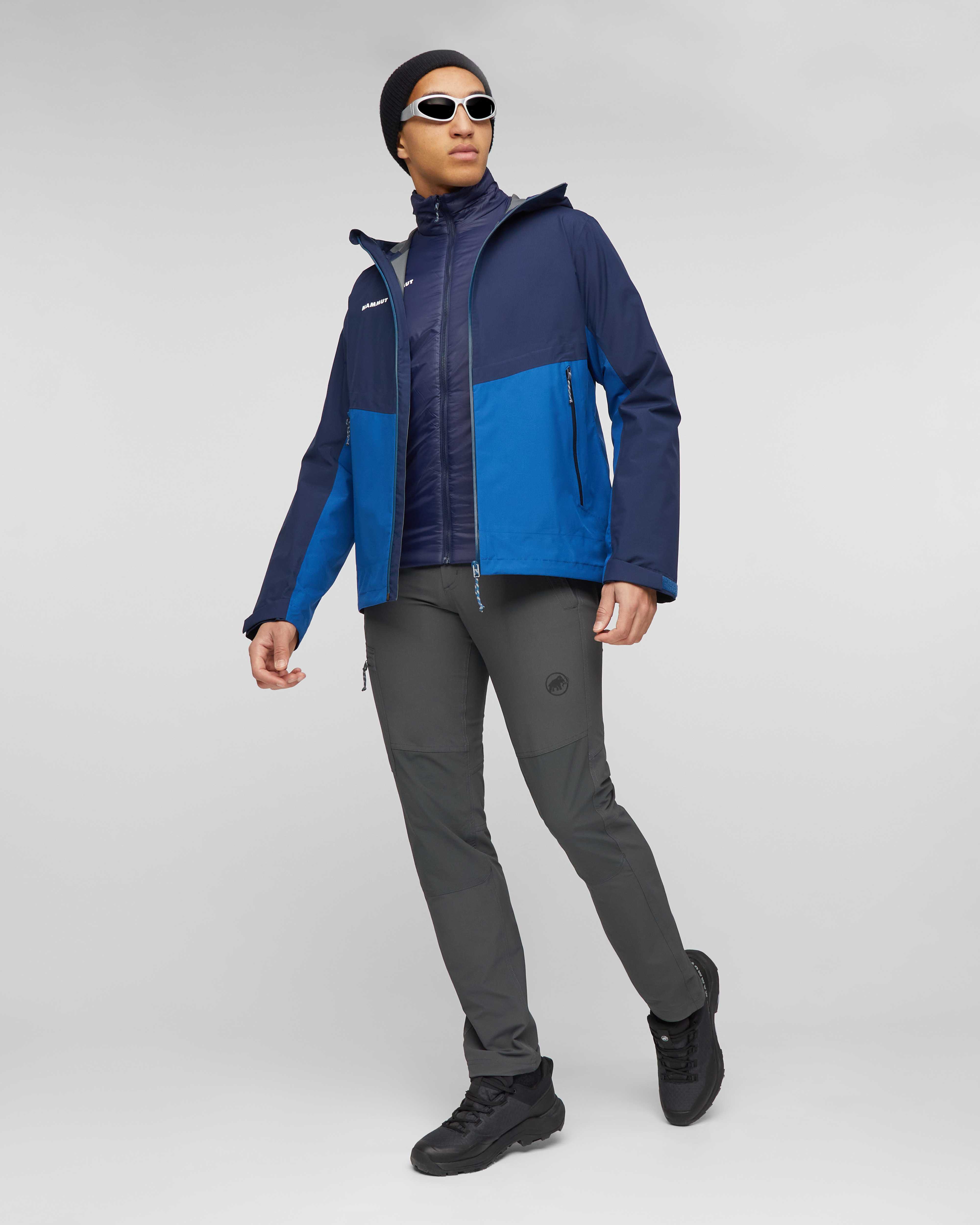 Mammut Alto Light 3 in 1 HS Hooded Jacket Men, tschiel-marine - Tschiel-marine - Outdoor view