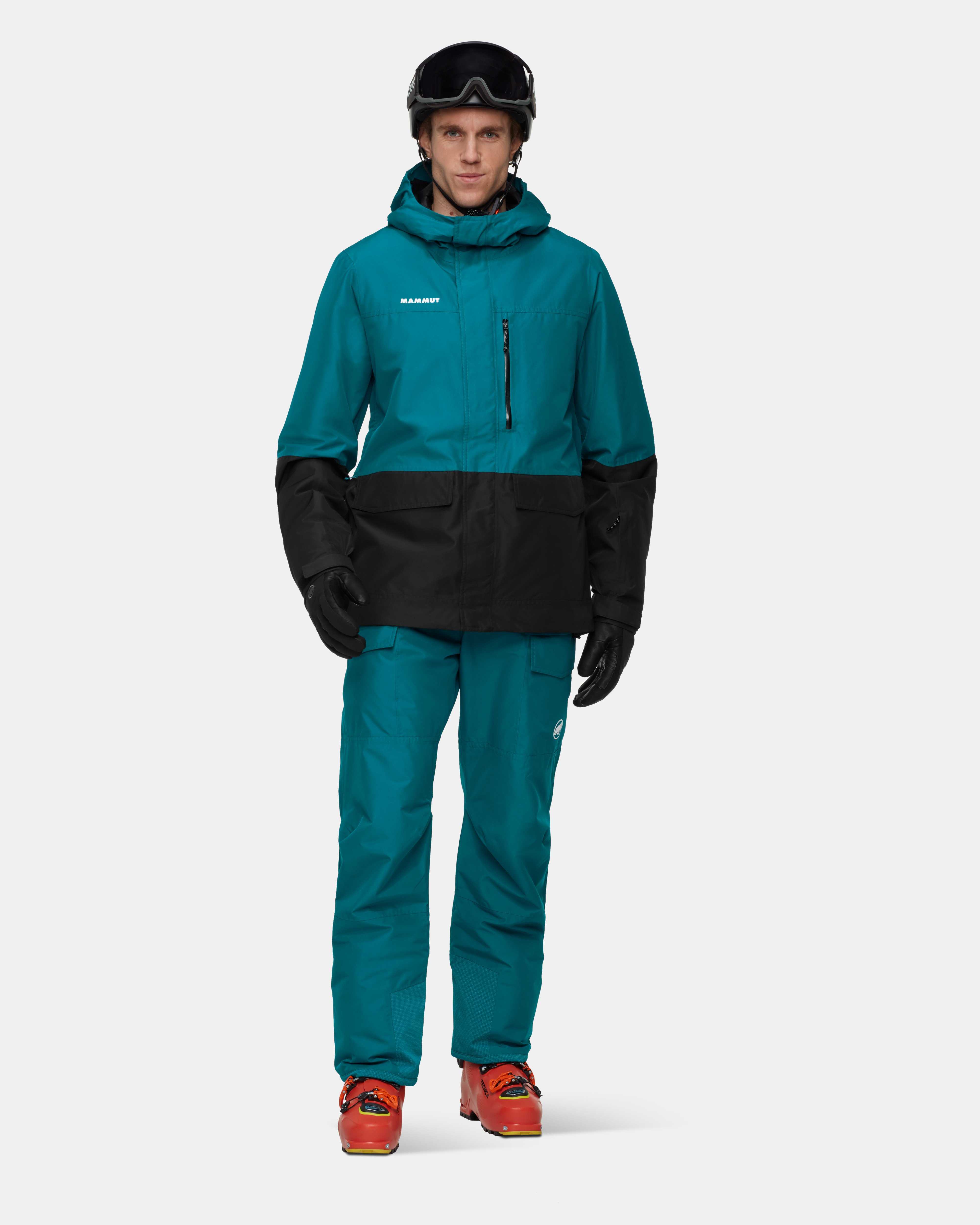 Mammut Fall Line HS Thermo Hooded Jacket Men, deep teal-black - Deep teal-black