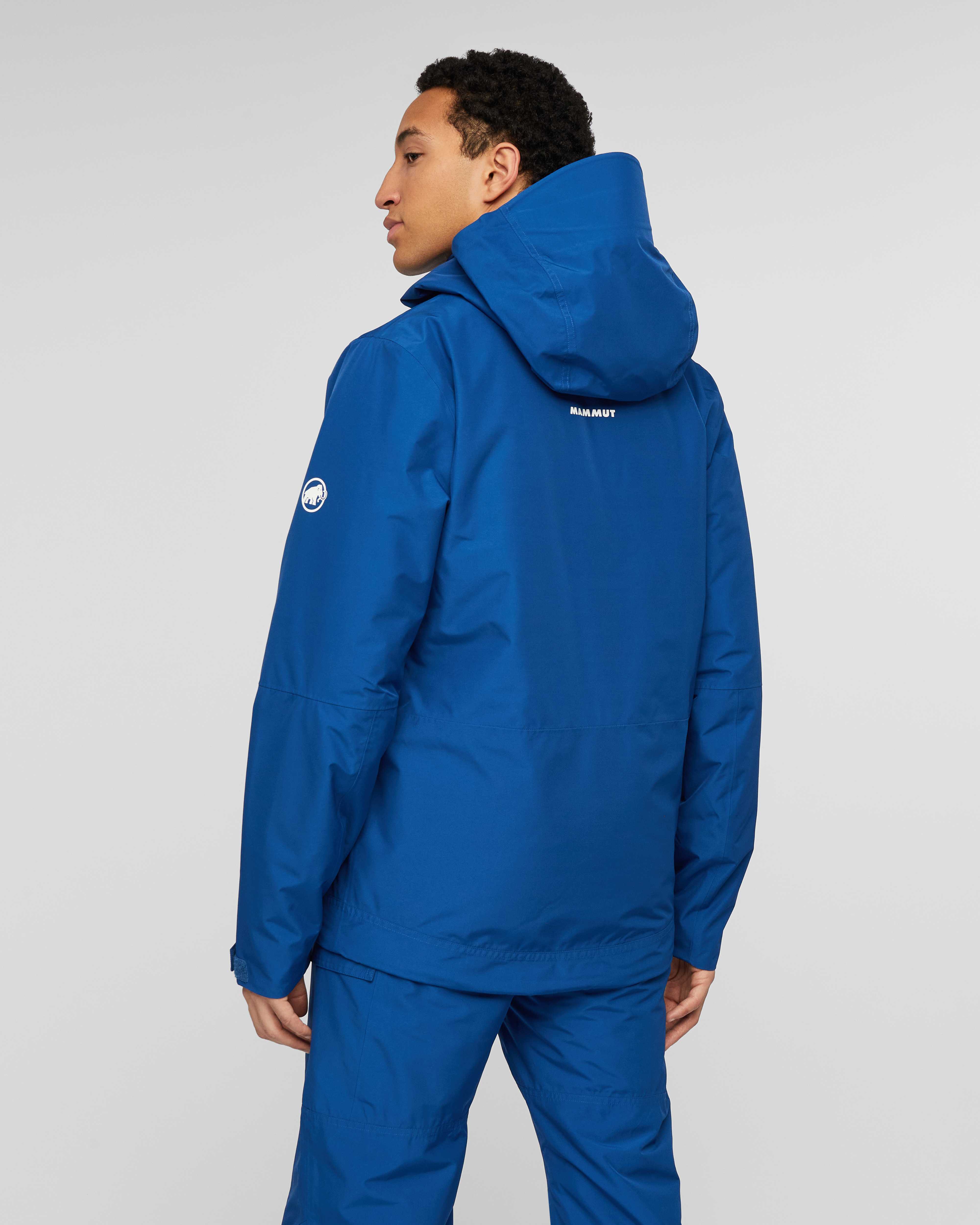 Mammut Fall Line HS Thermo Hooded Jacket Men, tschiel - Tschiel - Model back view