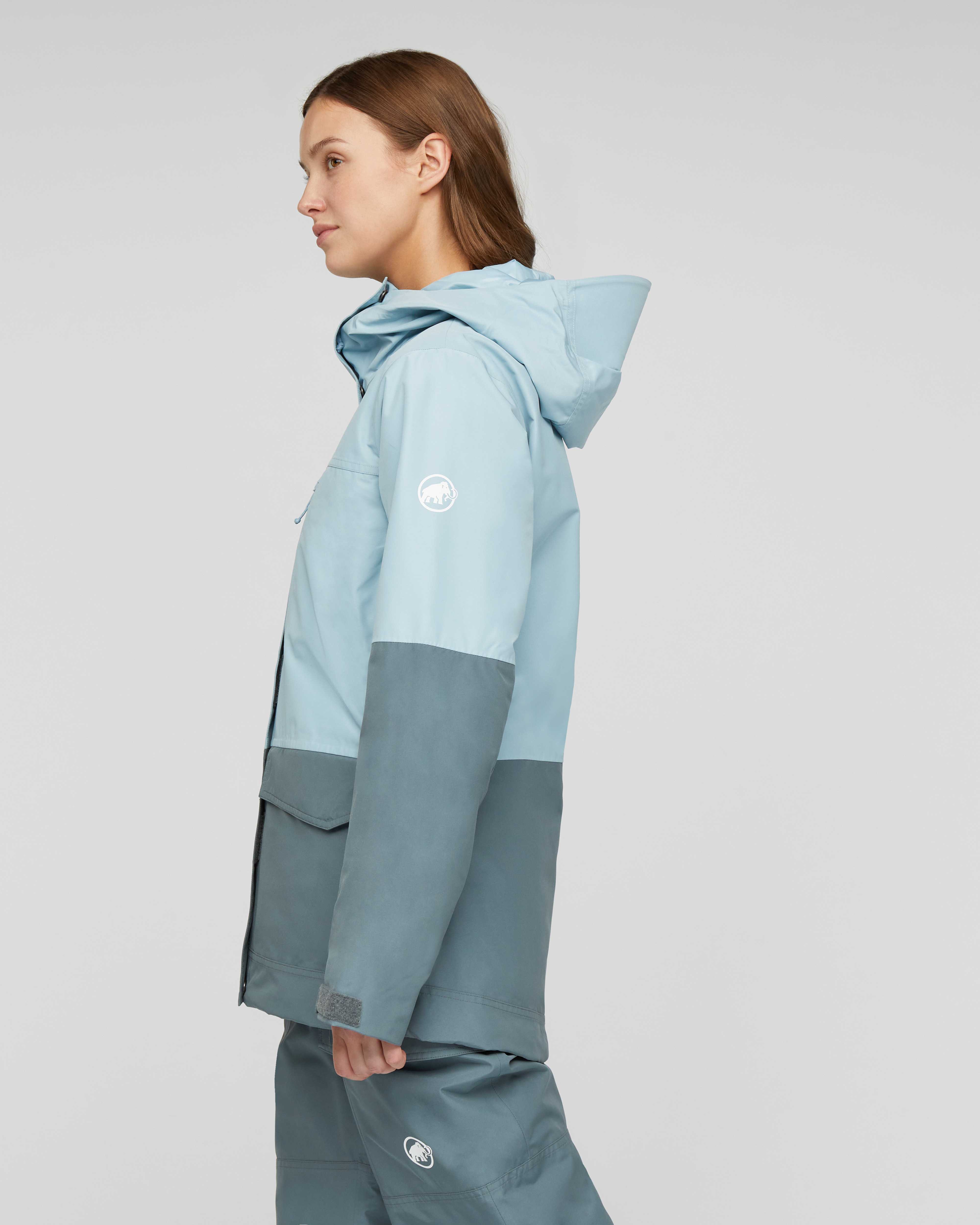 Mammut Fall Line HS Thermo Hooded Jacket Women, nebla-strata - Nebla-strata - Model side view
