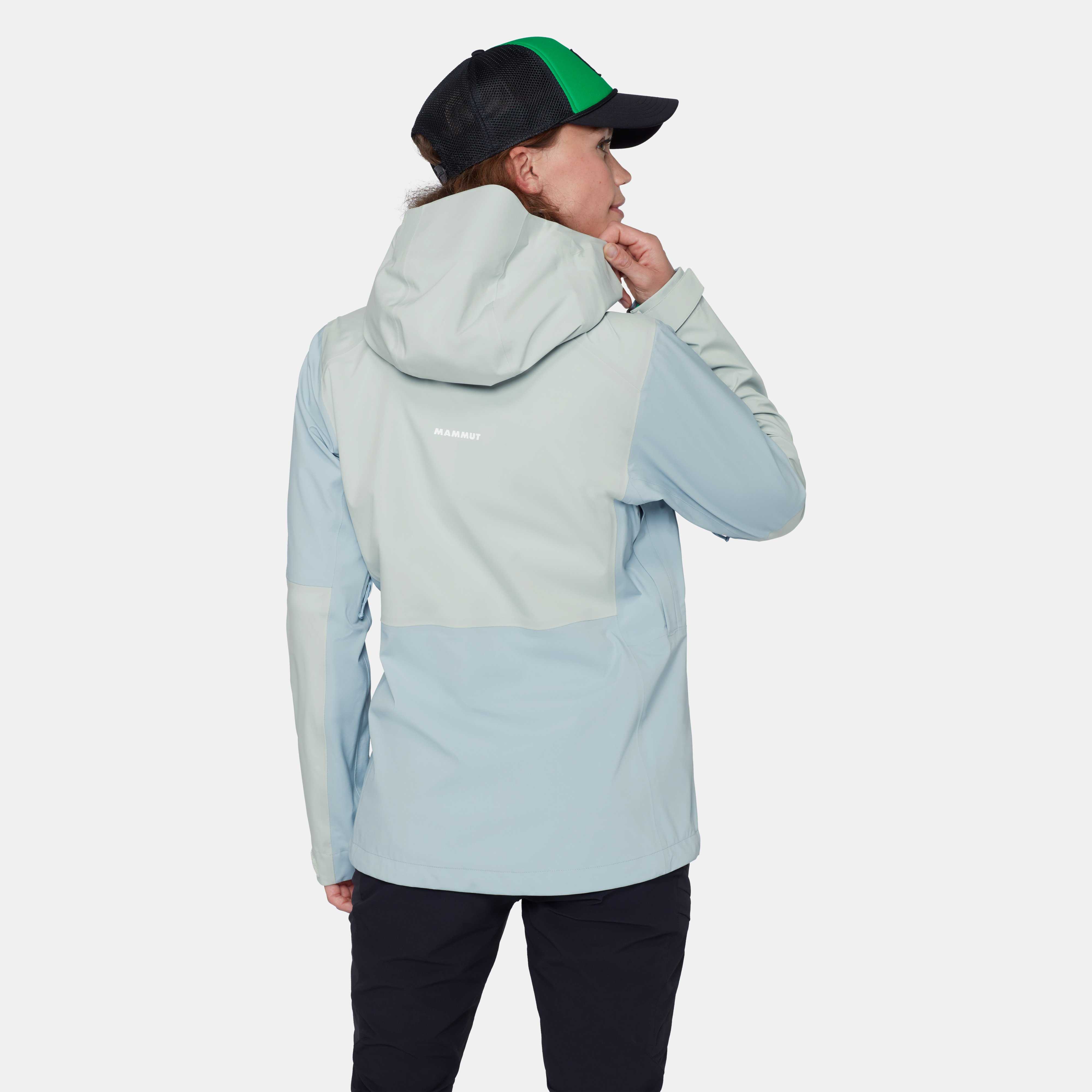 Mammut Linard Guide HS Hooded Jacket Women, nebla-silver sage - Nebla-silver sage