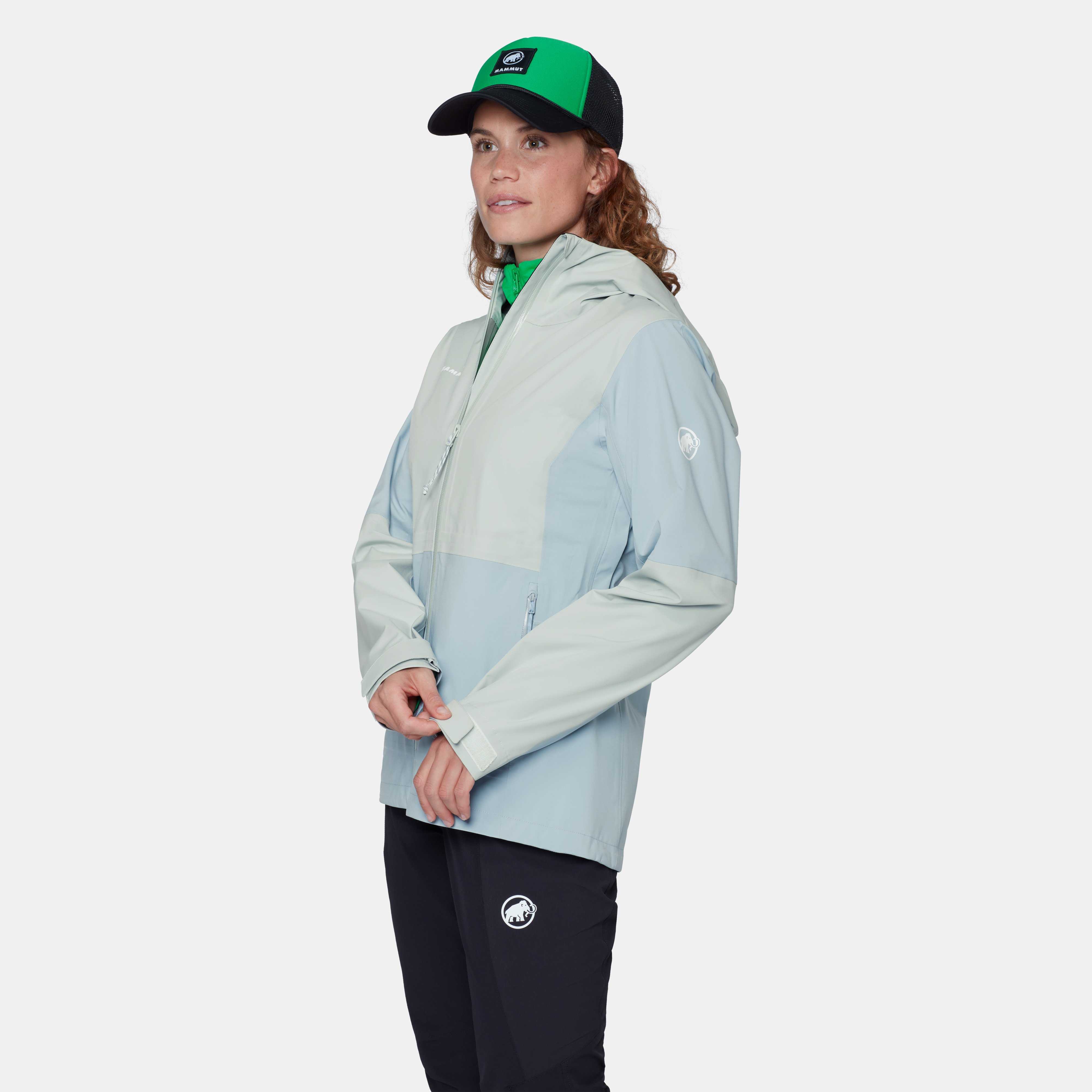 Mammut Linard Guide HS Hooded Jacket Women, nebla-silver sage - Nebla-silver sage