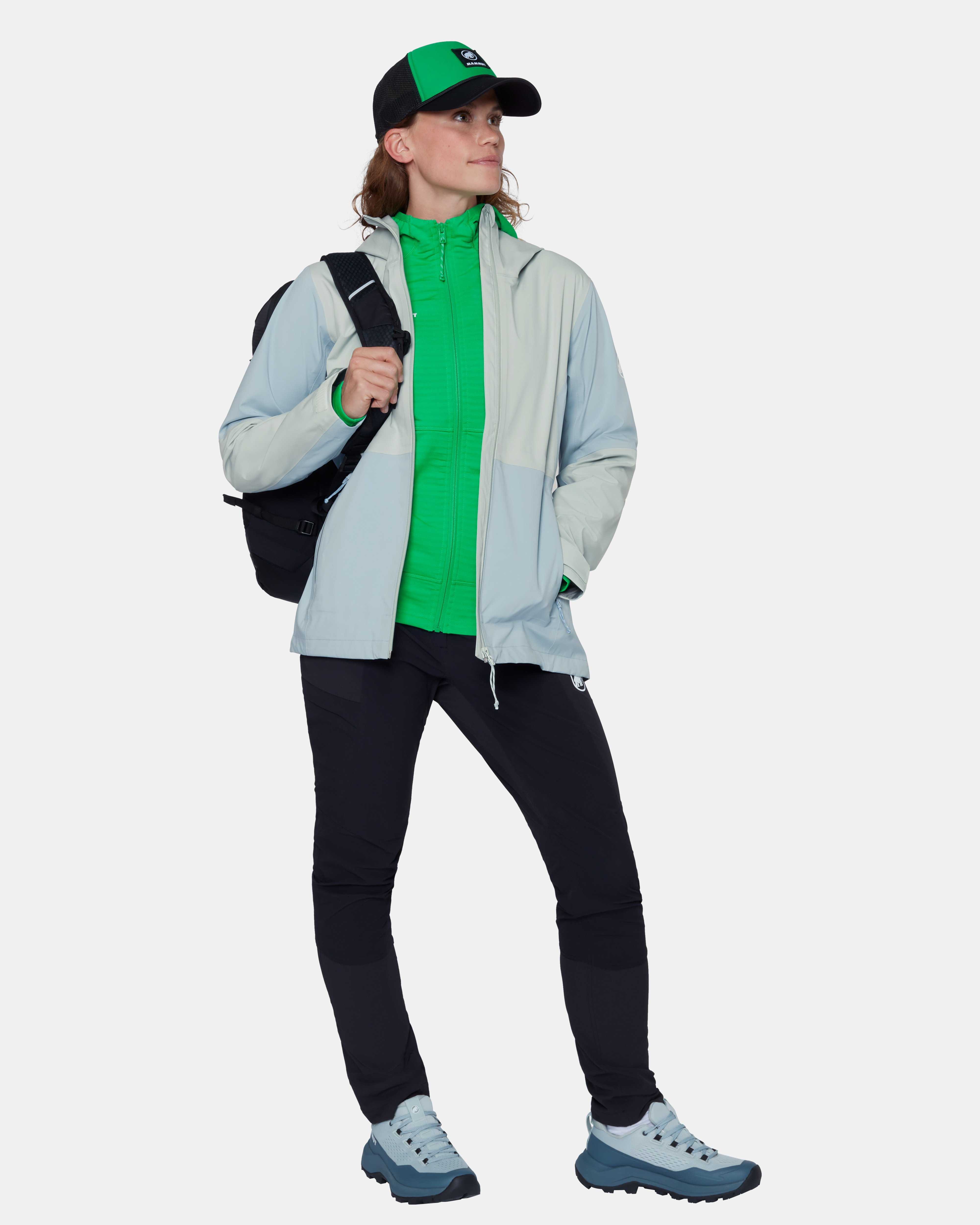 Mammut Linard Guide HS Hooded Jacket Women, nebla-silver sage - Nebla-silver sage