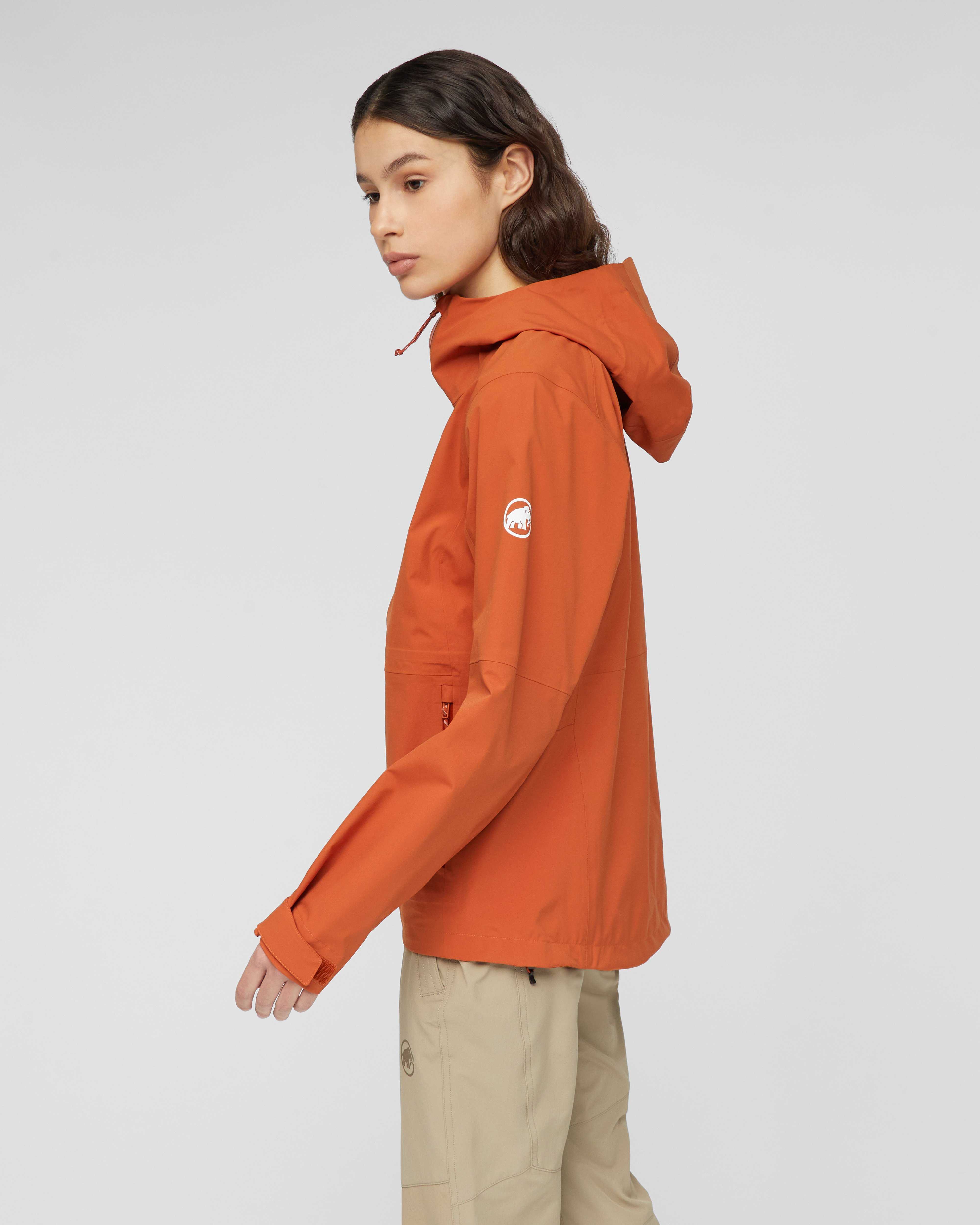 Mammut Linard Guide HS Hooded Jacket Women, autumn larice - Autumn larice - Model side view