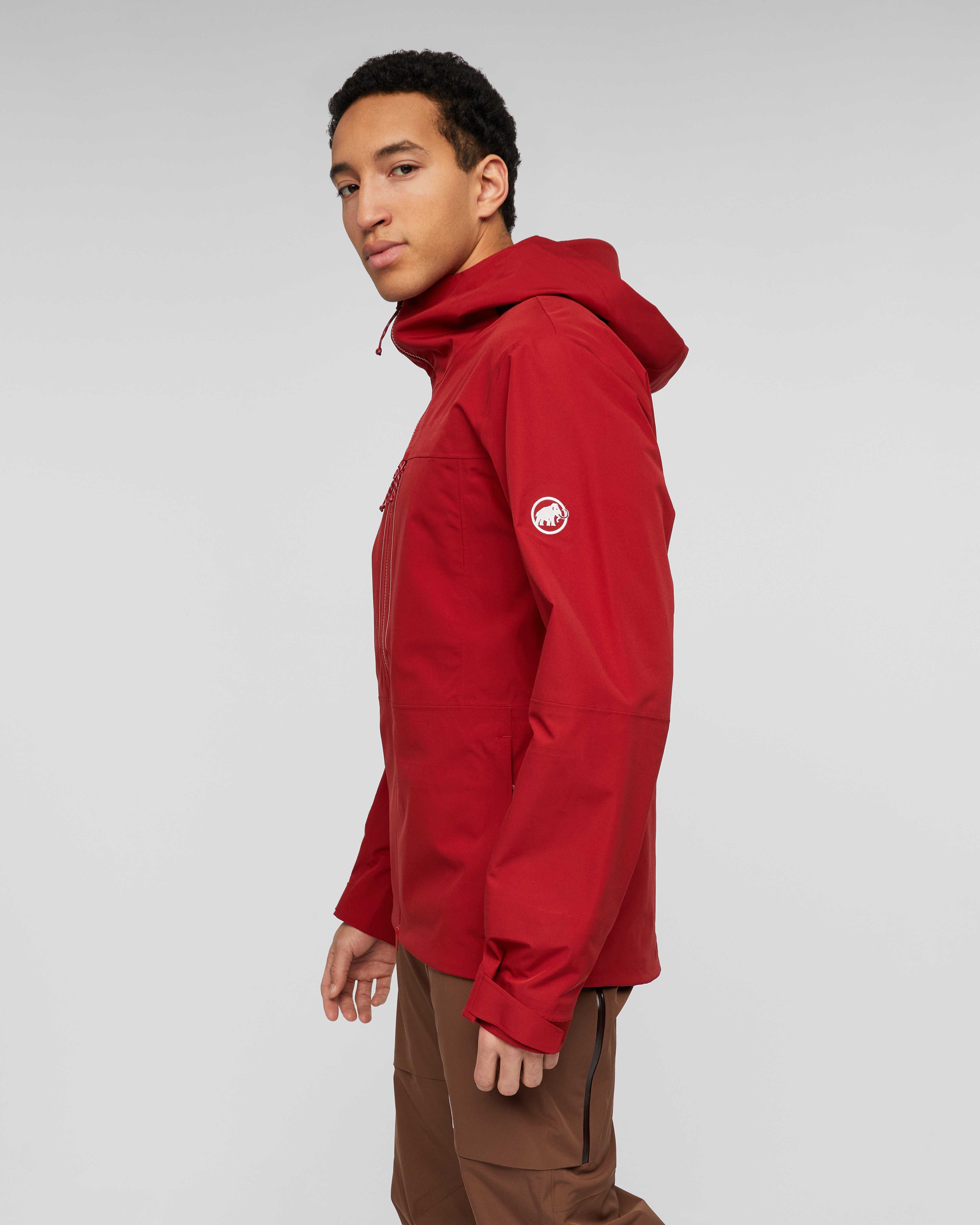 Mammut Stoney HS Hooded Jacket Men, dark mammut red - Dark mammut red - Model side view