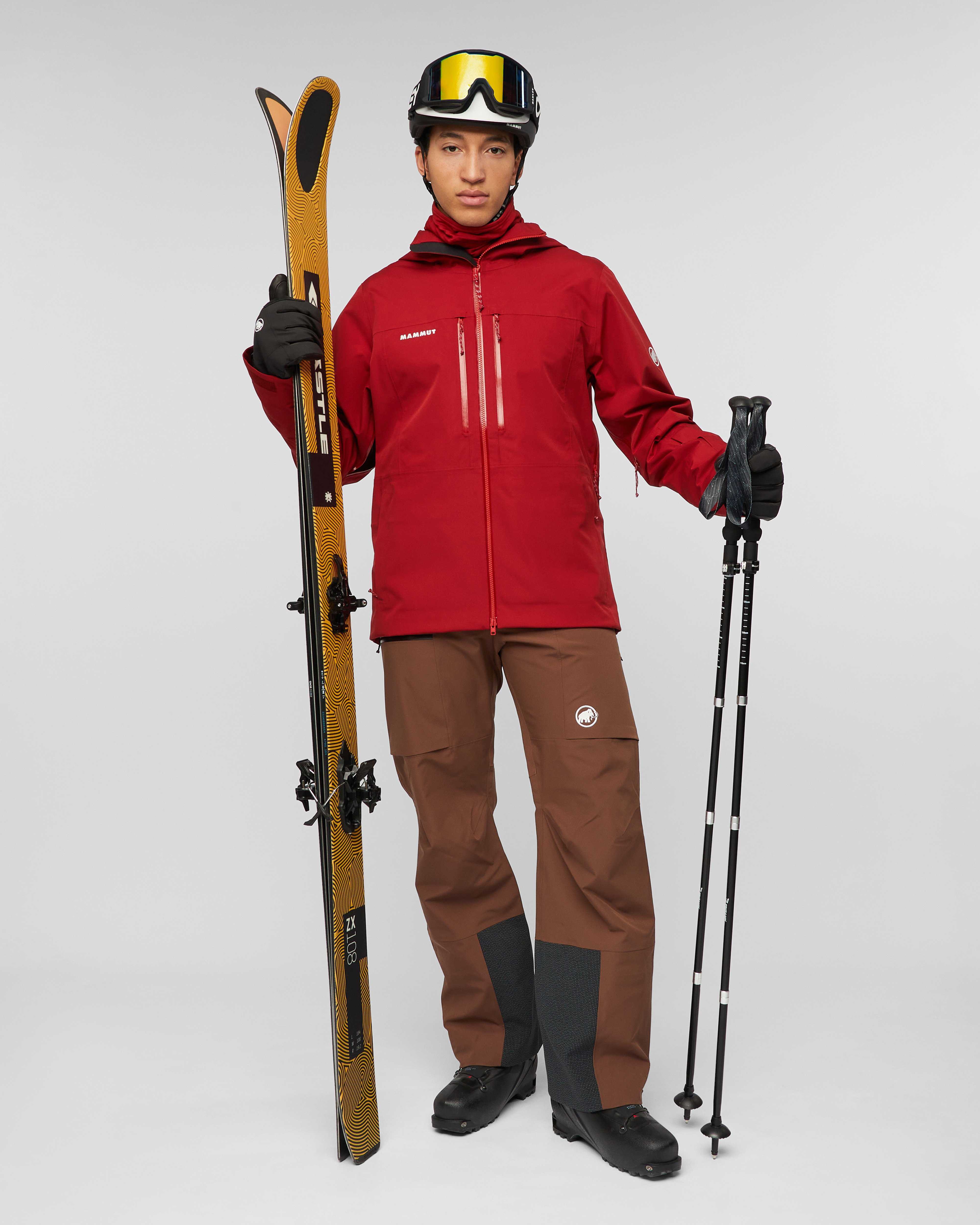 Mammut Stoney HS Hooded Jacket Men, dark mammut red - Dark mammut red - Outdoor view