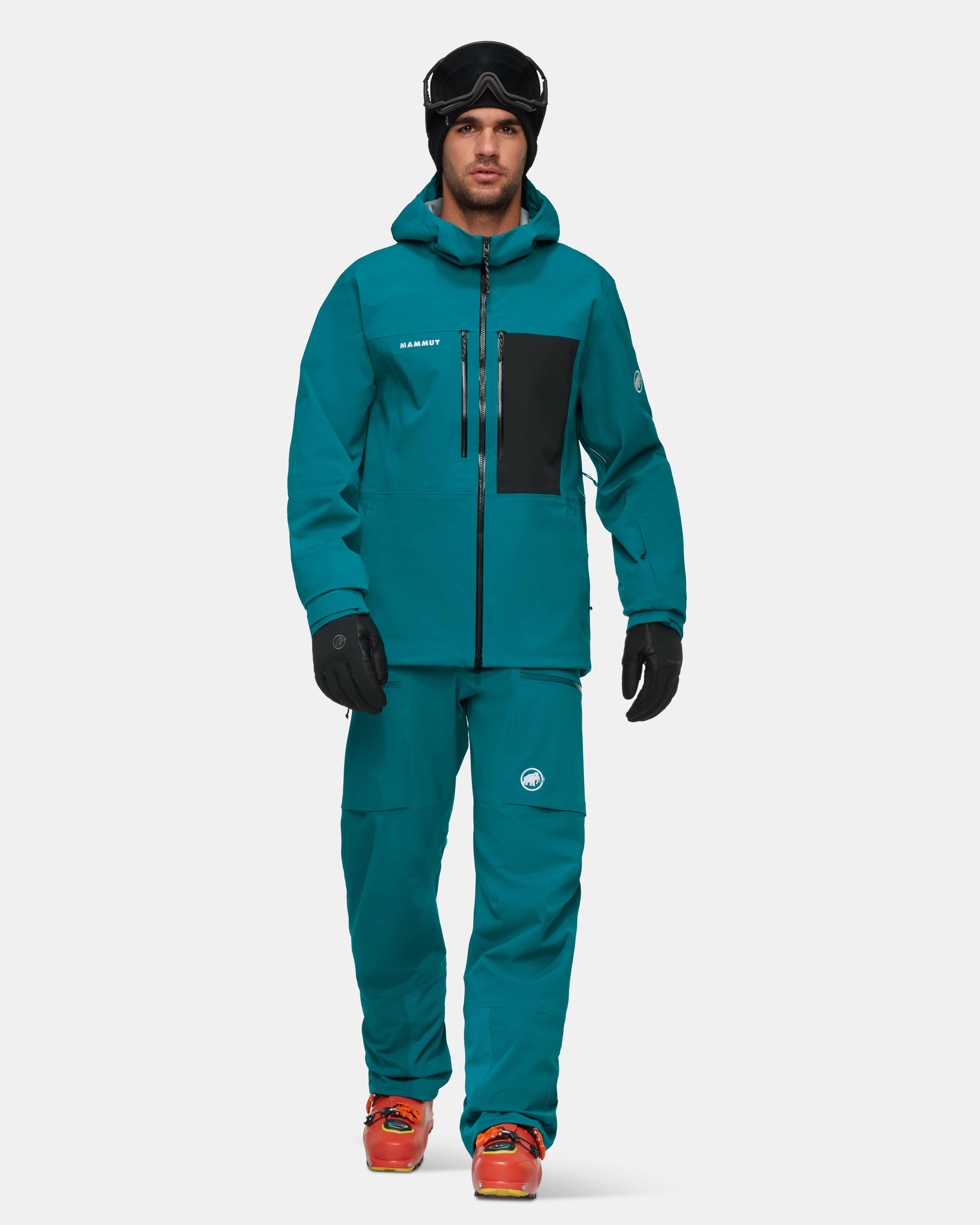 Mammut Stoney HS Hooded Jacket Men, deep teal-black - Deep teal-black