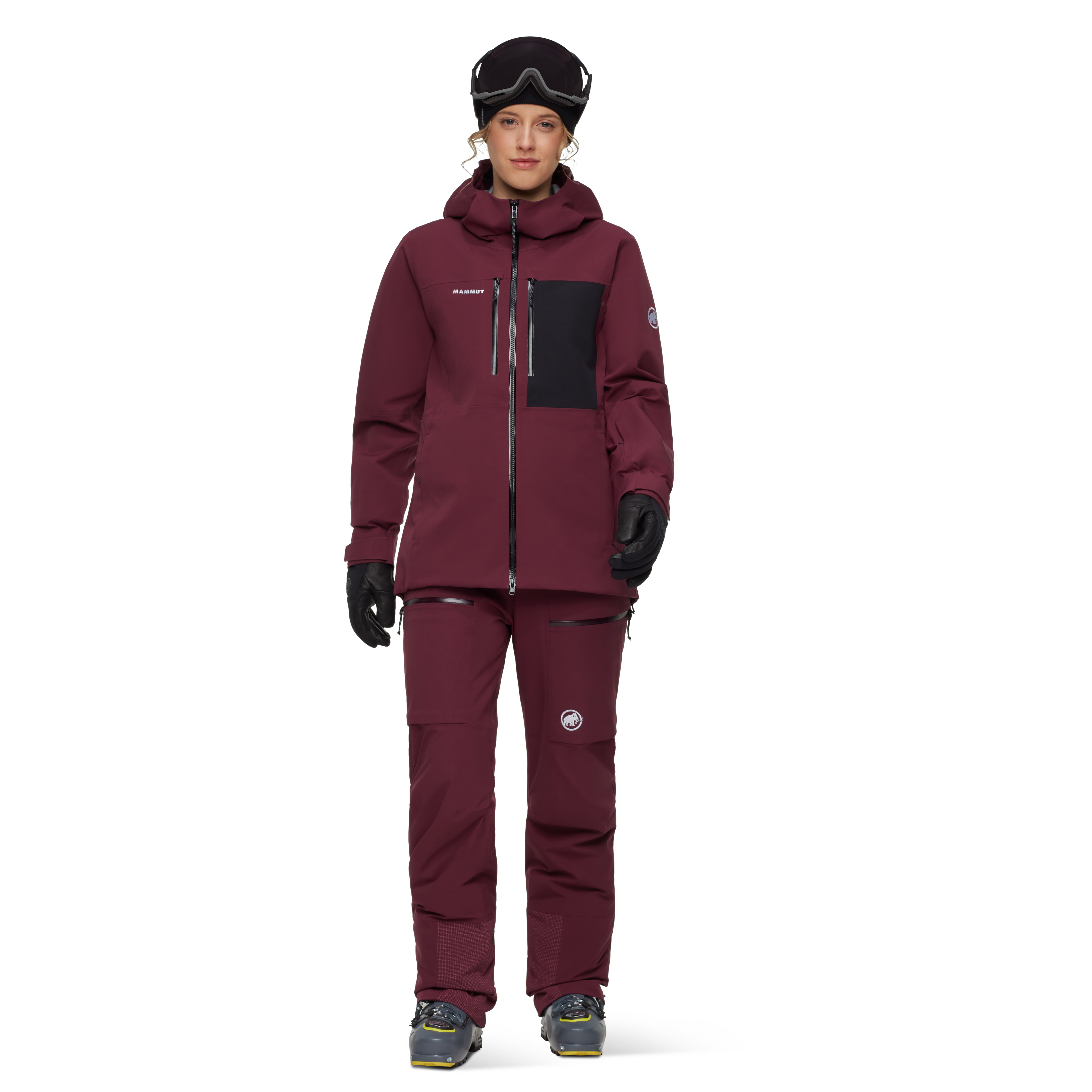 Mammut Stoney HS Hooded Jacket Women, vin-black - Vin-black