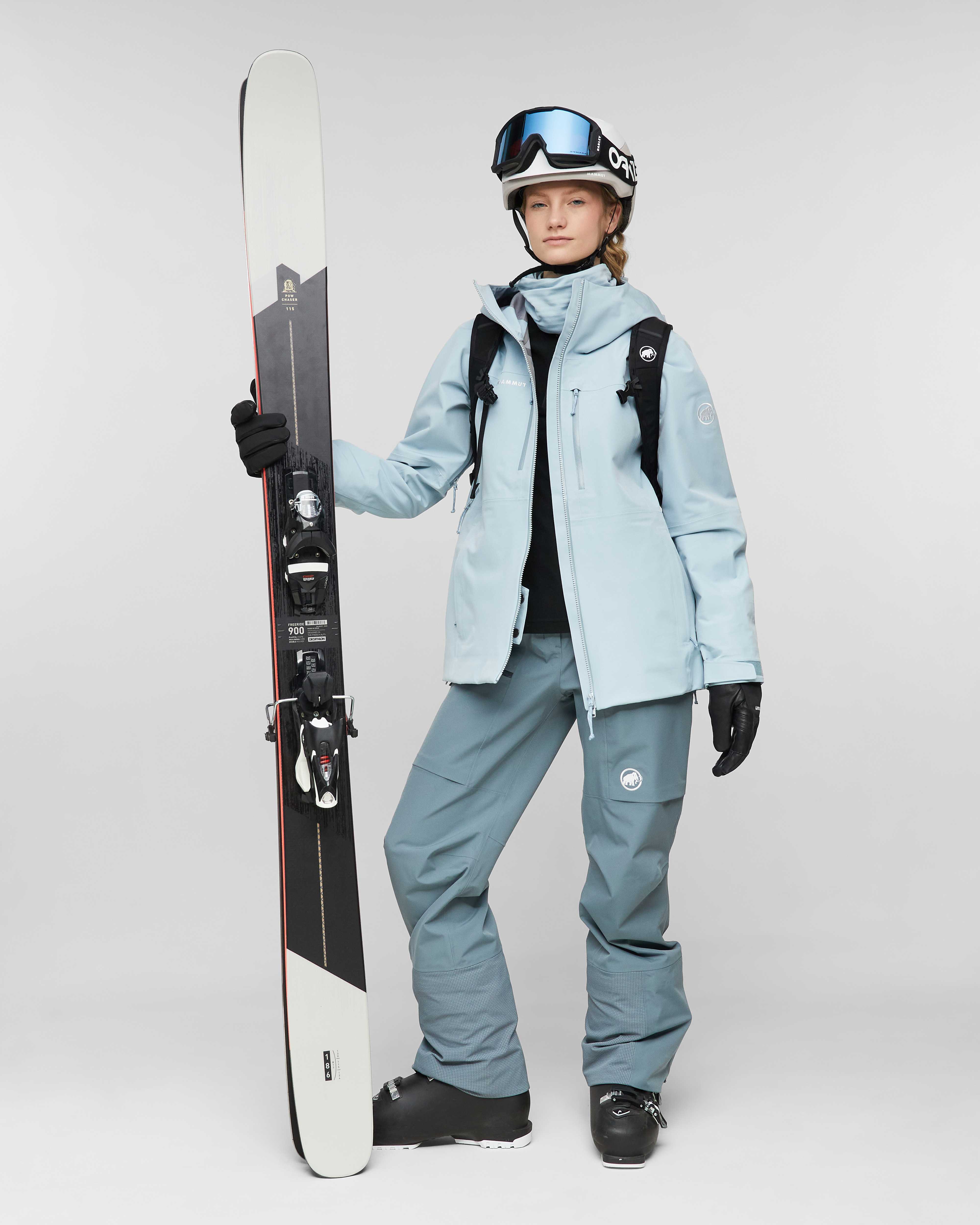 Mammut Stoney HS Hooded Jacket Women, nebla - Nebla - Outdoor view
