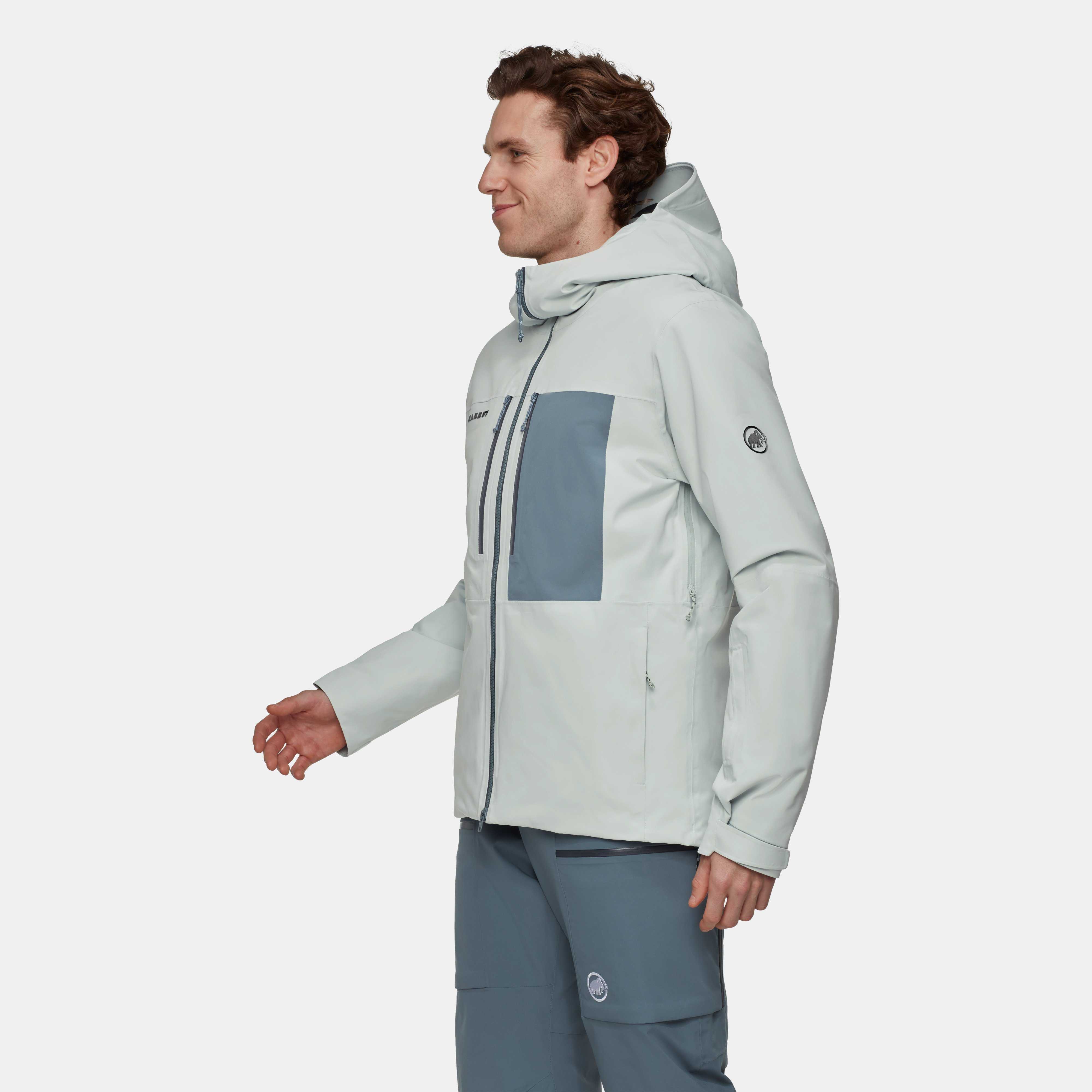 Mammut Stoney HS Thermo Hooded Jacket Men, silver sage-strata - Silver sage-strata