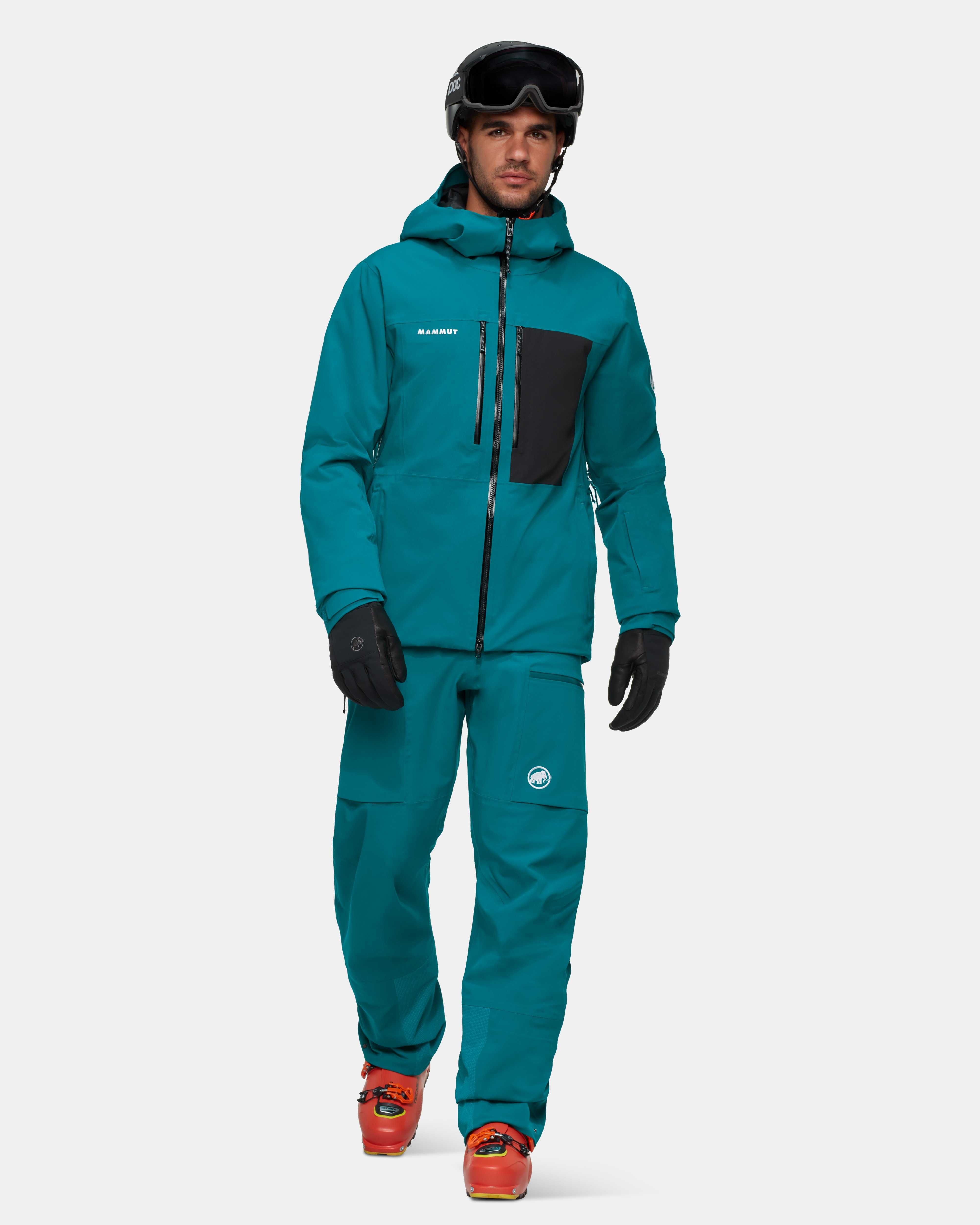 Mammut Stoney HS Thermo Hooded Jacket Men, deep teal-black - Deep teal-black