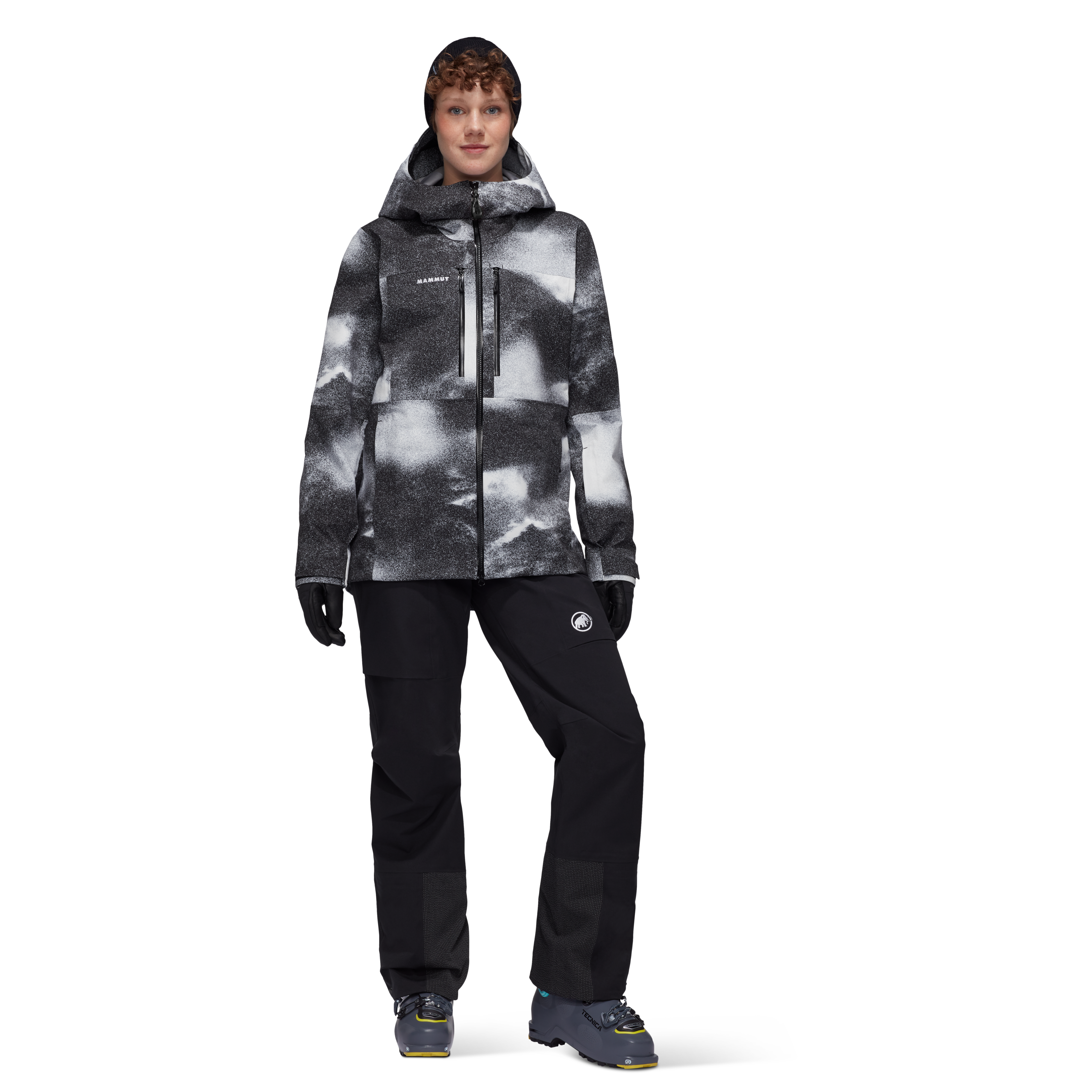 Mammut Stoney HS Hooded Jacket Women GRAIN, black - Black