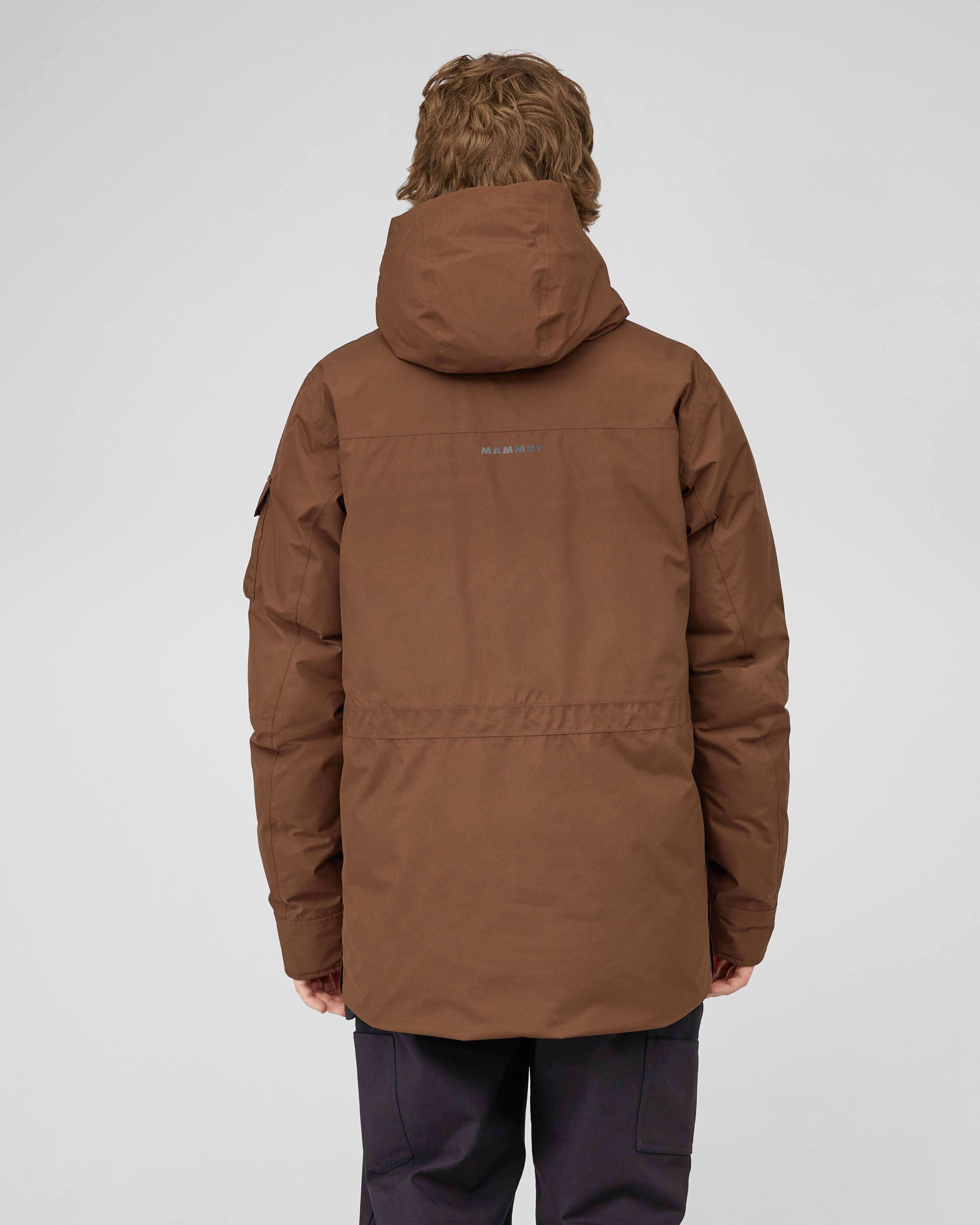 Mammut Obelisk Gore-Tex HS Thermo Coat Men, soil - Soil - Model back view