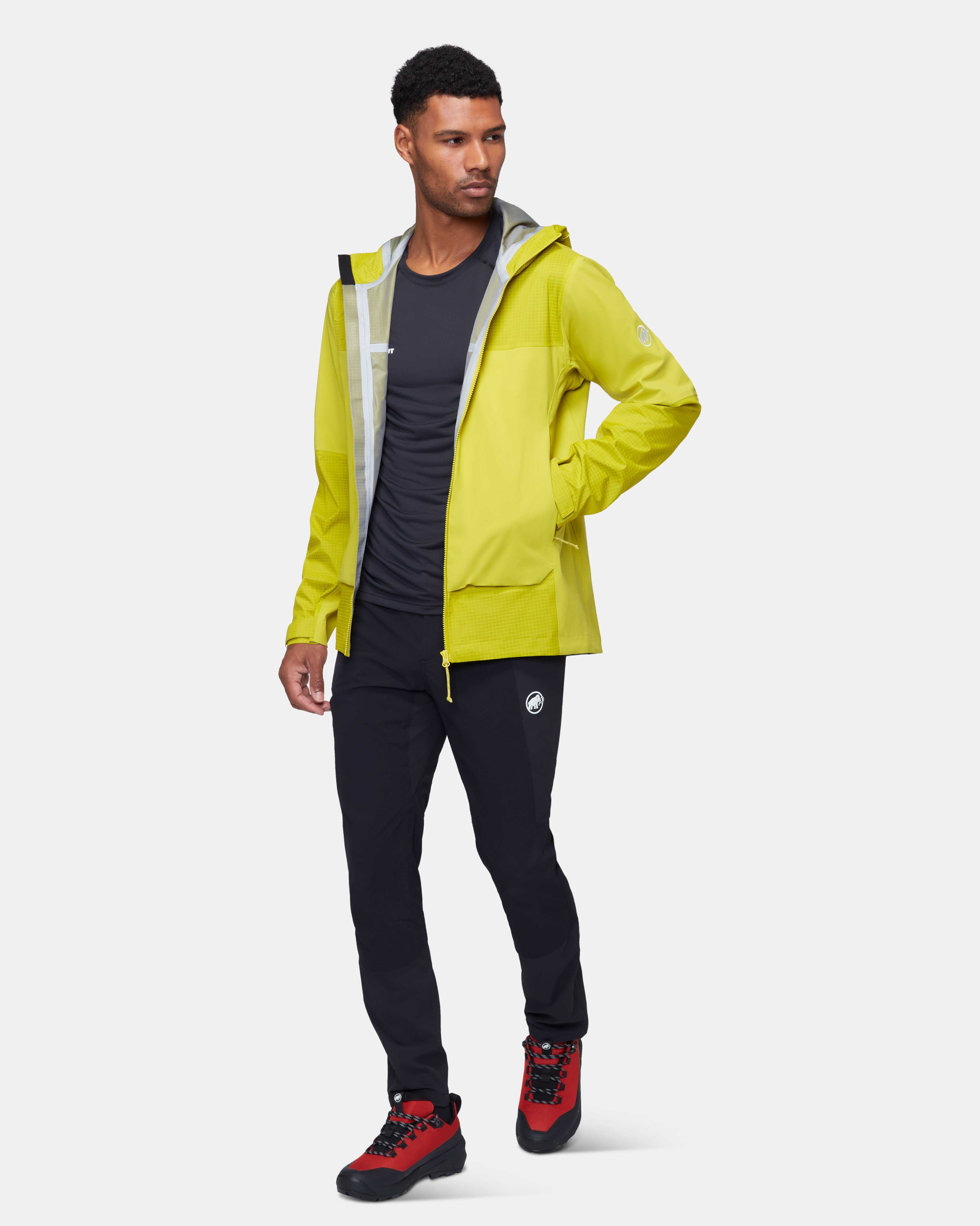 Mammut Ducan Guide HS Hooded Jacket Men, acacia - Acacia