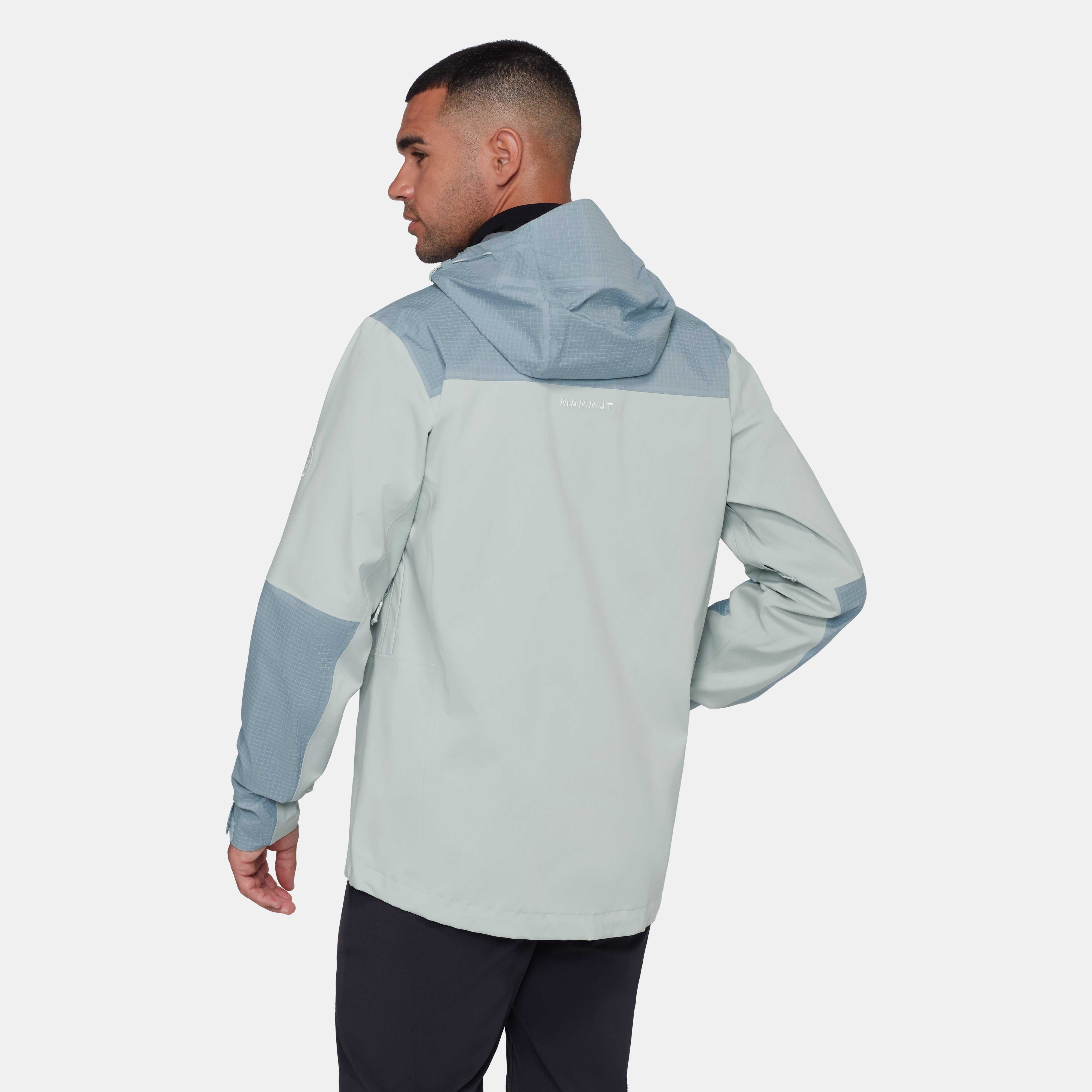 Mammut Ducan Guide HS Hooded Jacket Men, silver sage-nebla - Silver sage-nebla