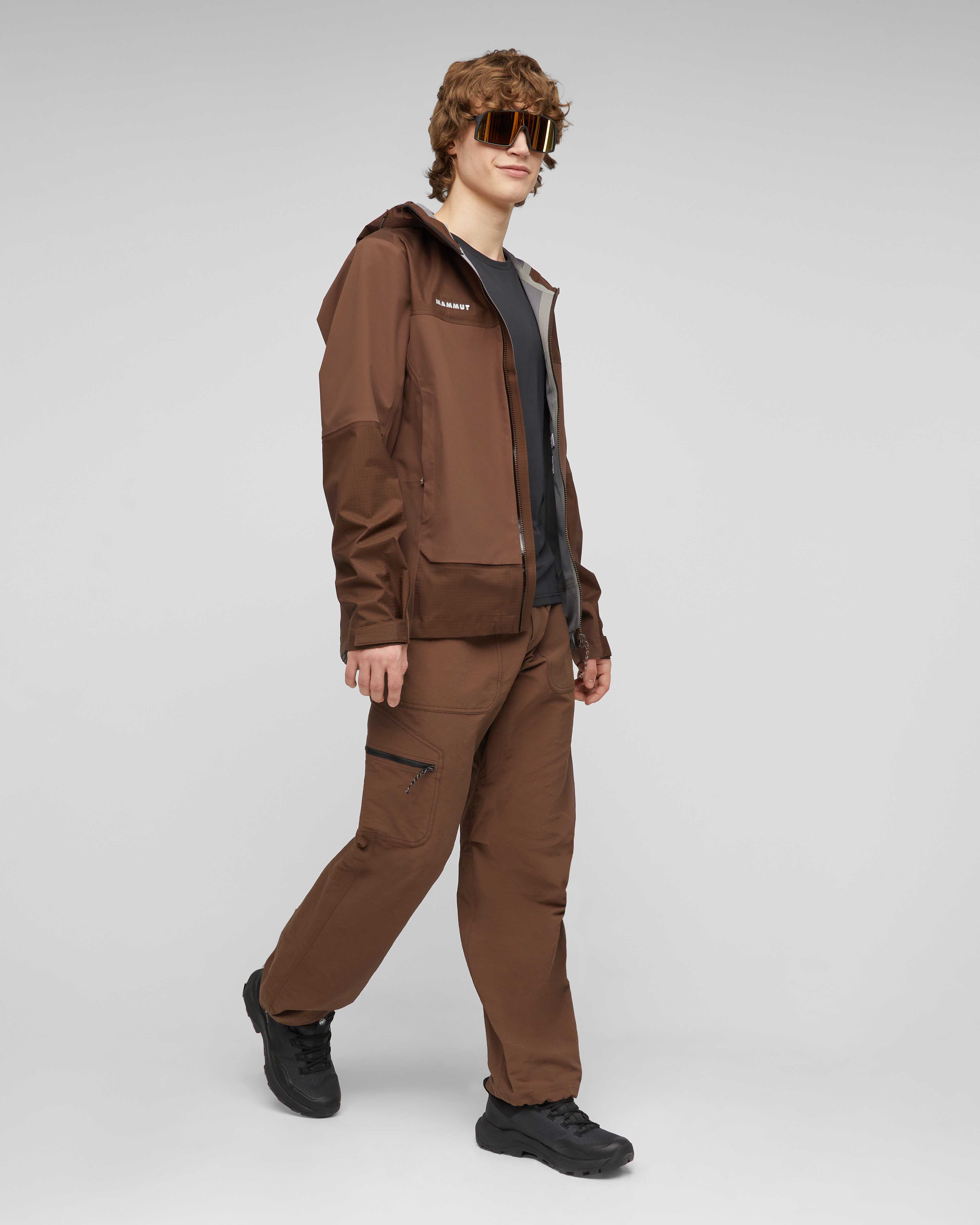 Mammut Ducan Guide HS Hooded Jacket Men, soil - Soil - Outdoor view