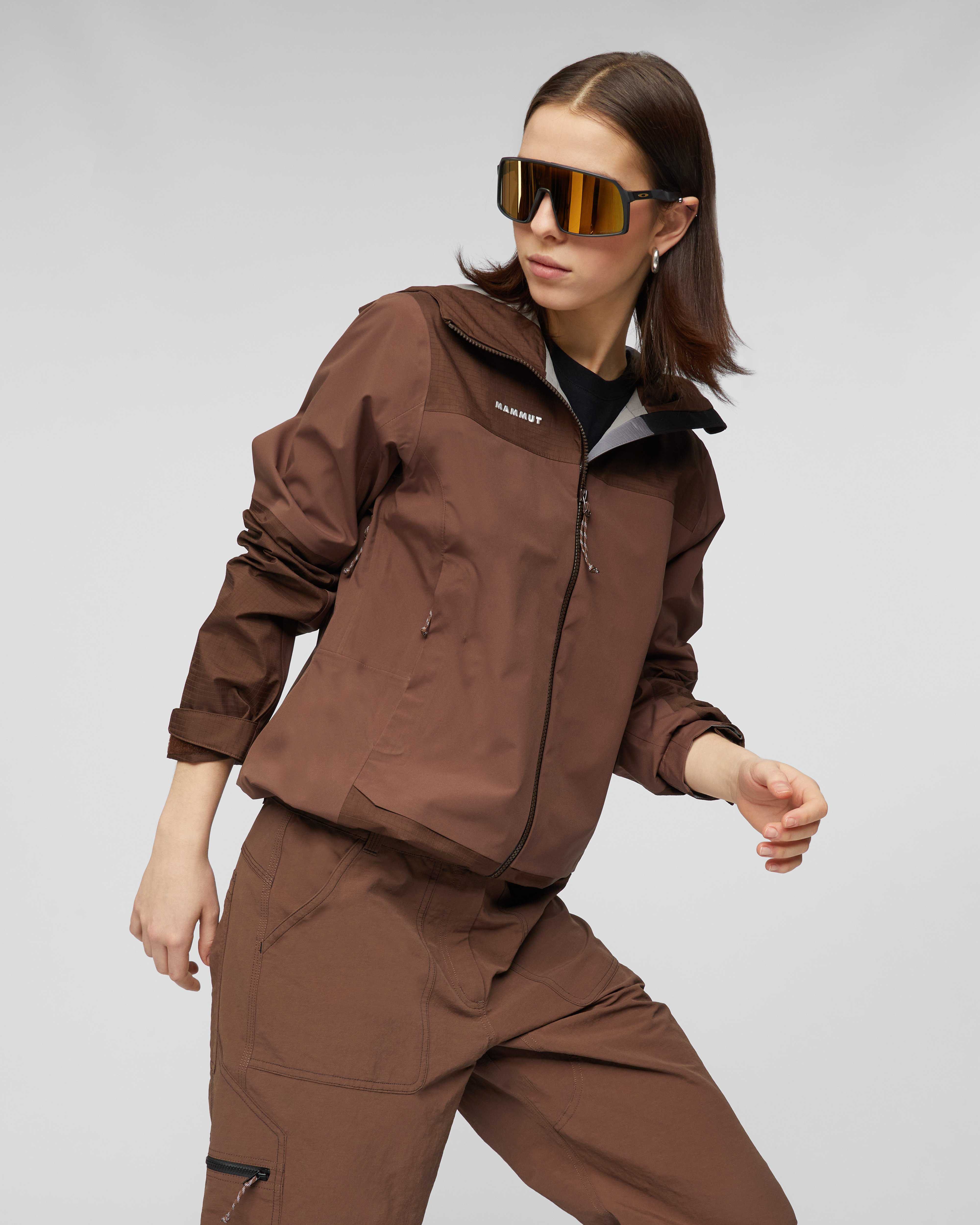 Mammut Ducan Guide HS Hooded Jacket Women, soil - Soil - Outdoor view