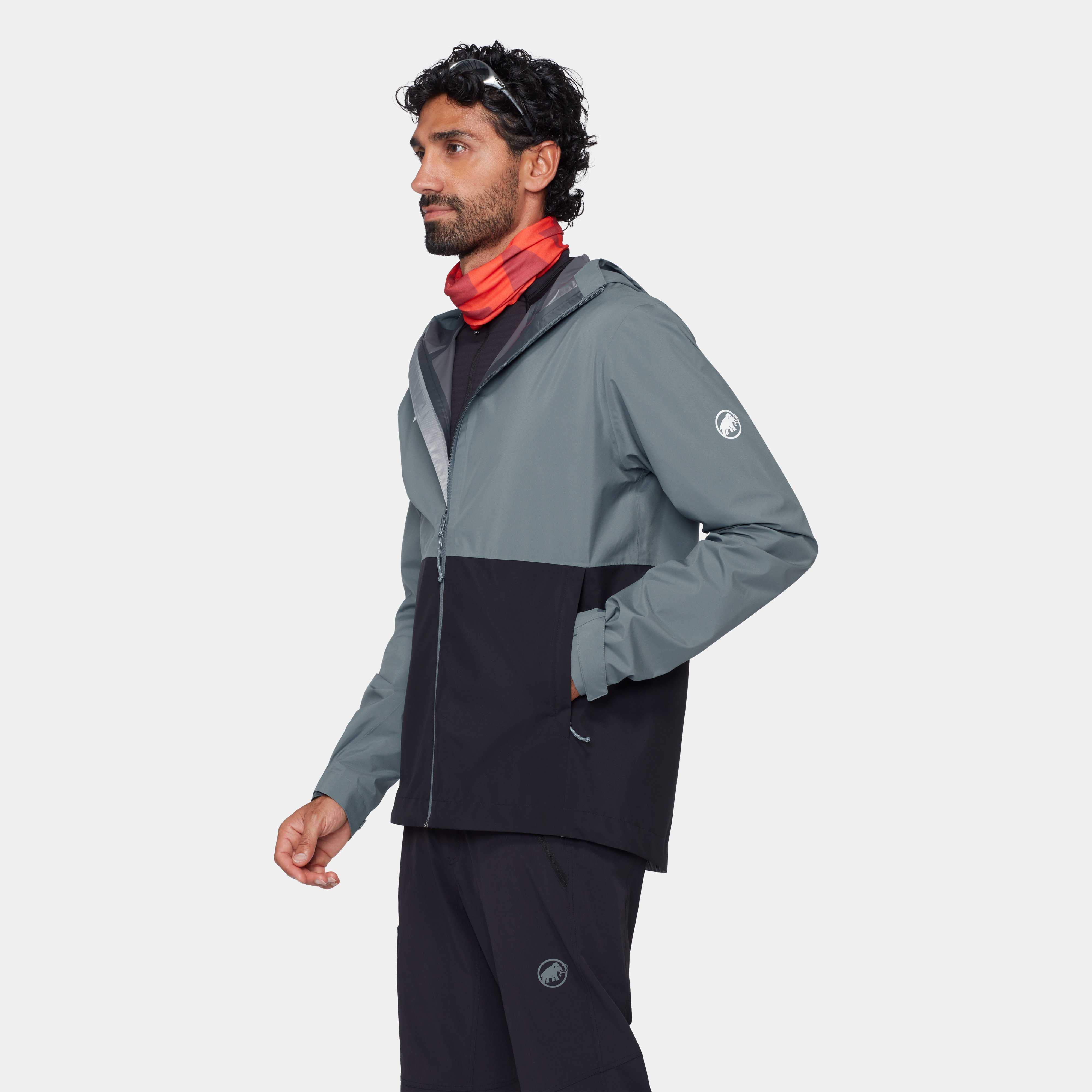 Mammut Linard Light HS Hooded Jacket Men, black-strata - Black-strata