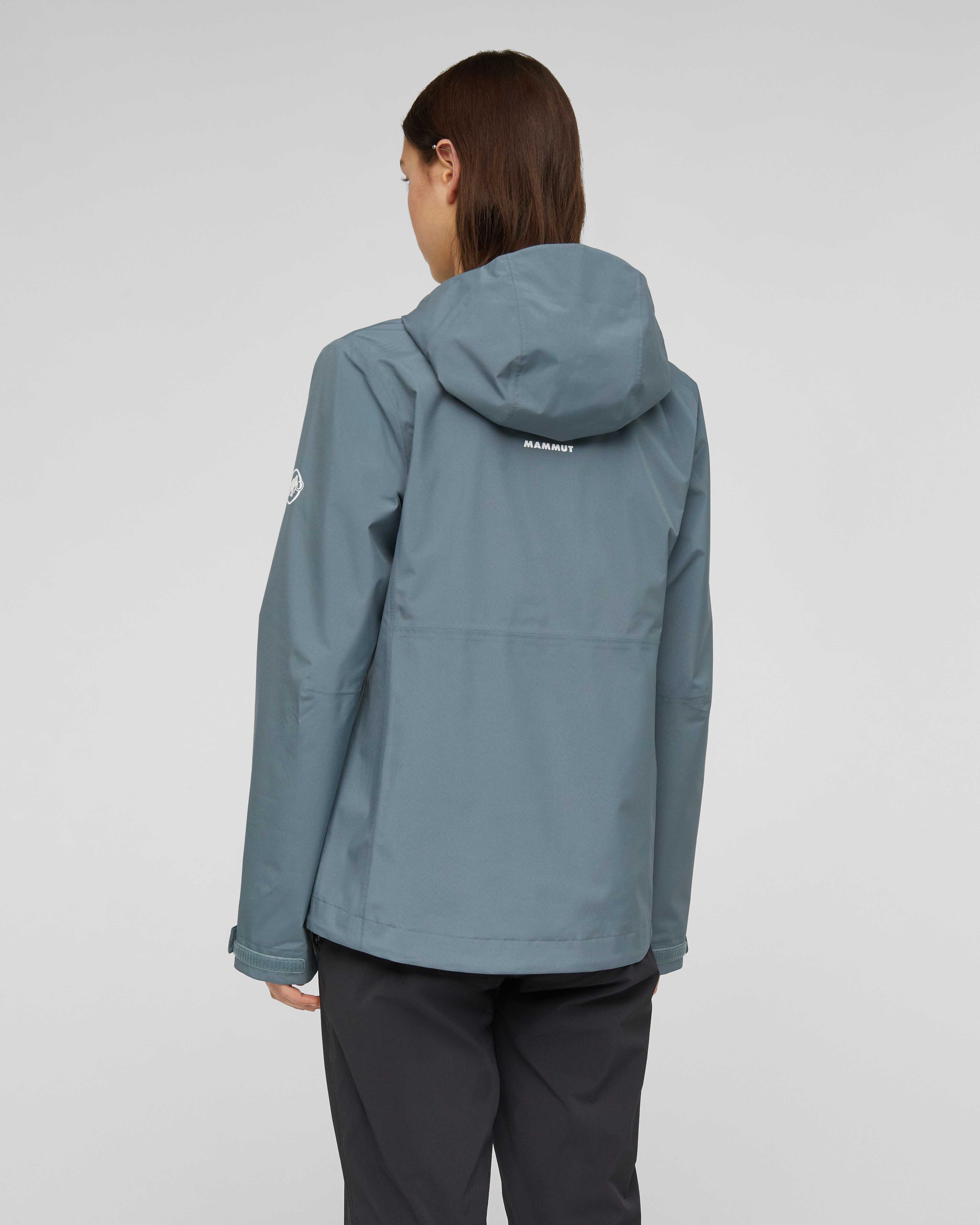 Mammut Linard Light HS Hooded Jacket Women, strata - Strata - Model back view