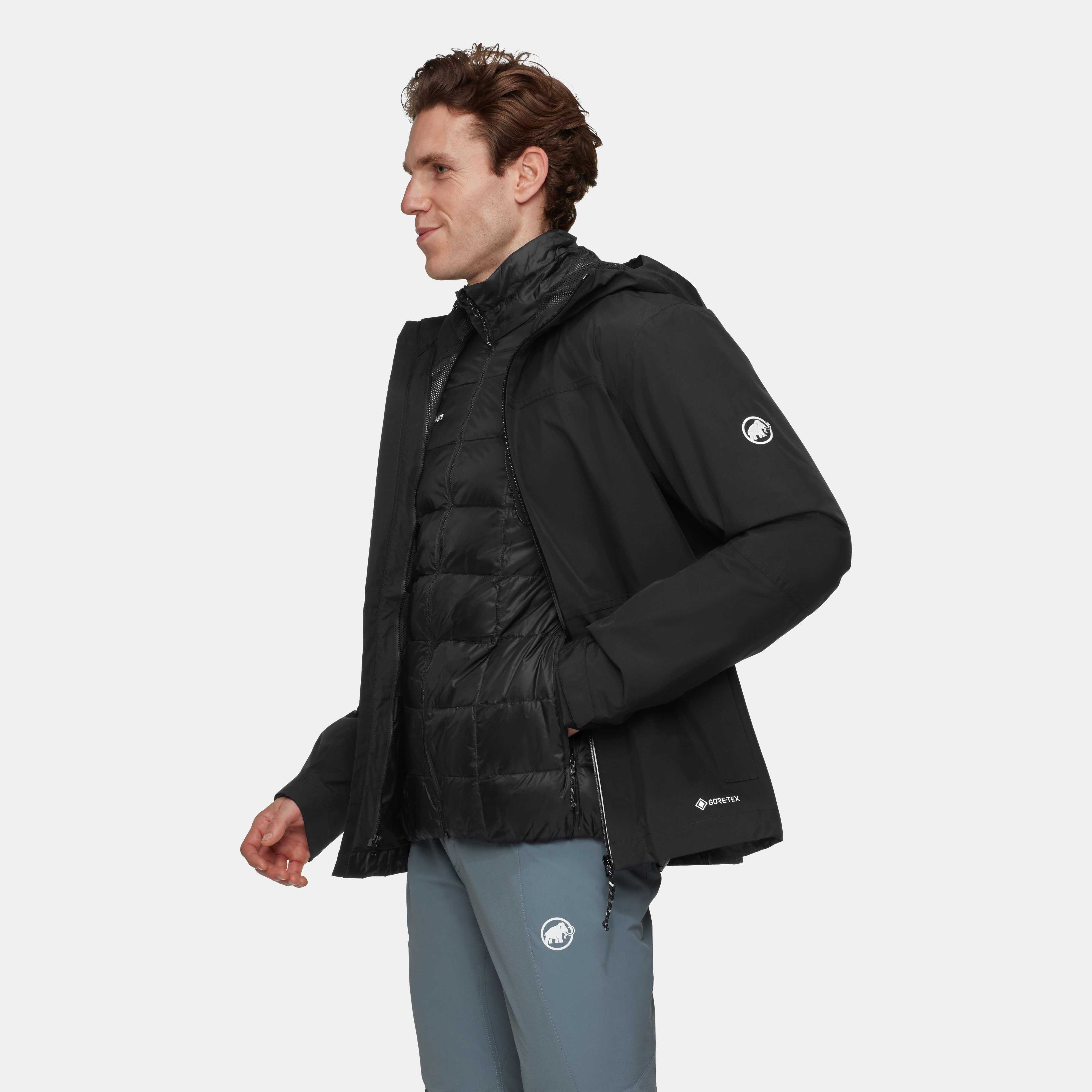 Mammut Treeline 3 in 1 HS Hooded Jacket Men, black-black - Black-black