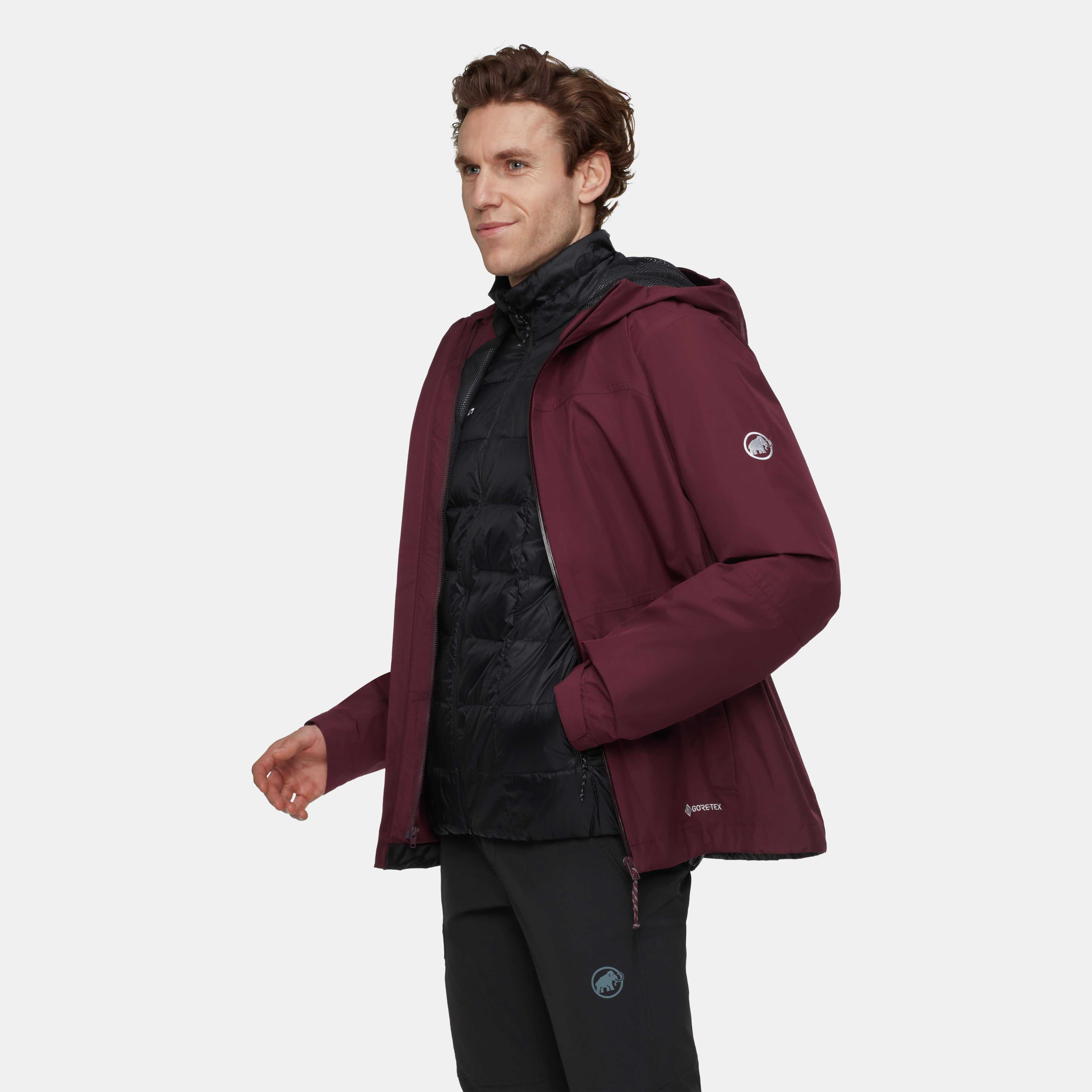 Mammut Treeline 3 in 1 HS Hooded Jacket Men, vin-black - Vin-black