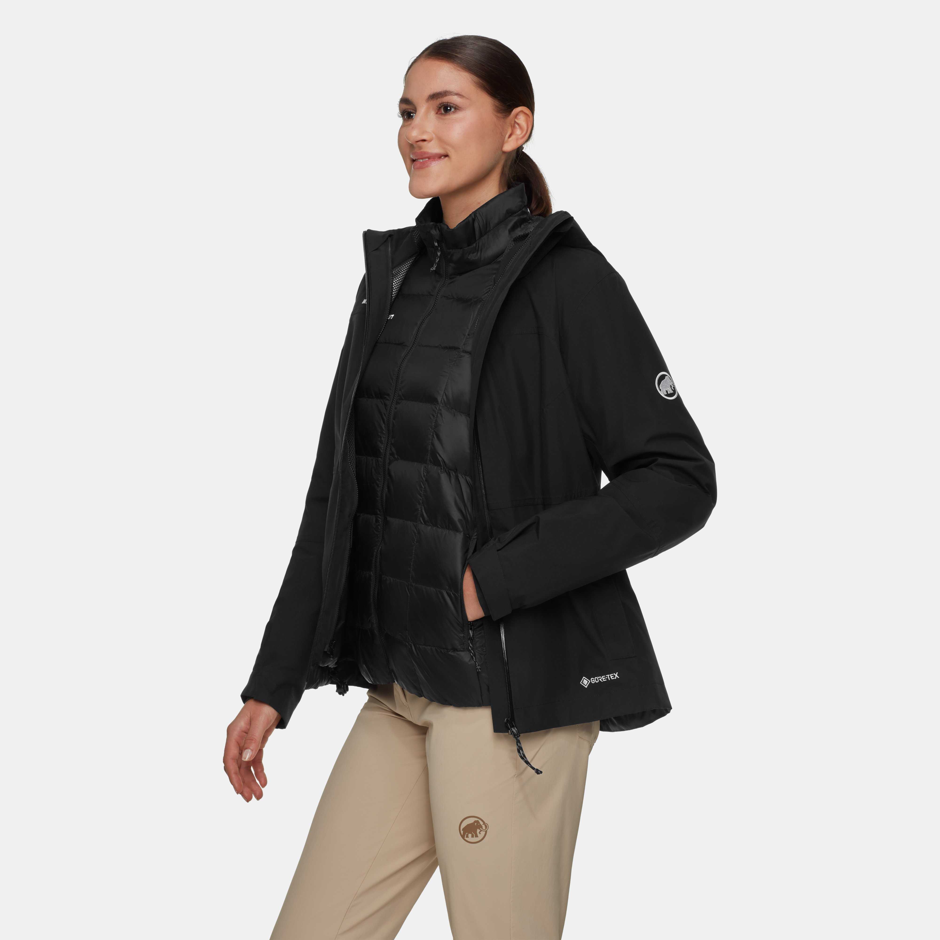 Mammut Treeline 3 in 1 HS Hooded Jacket Women, black-black - Black-black