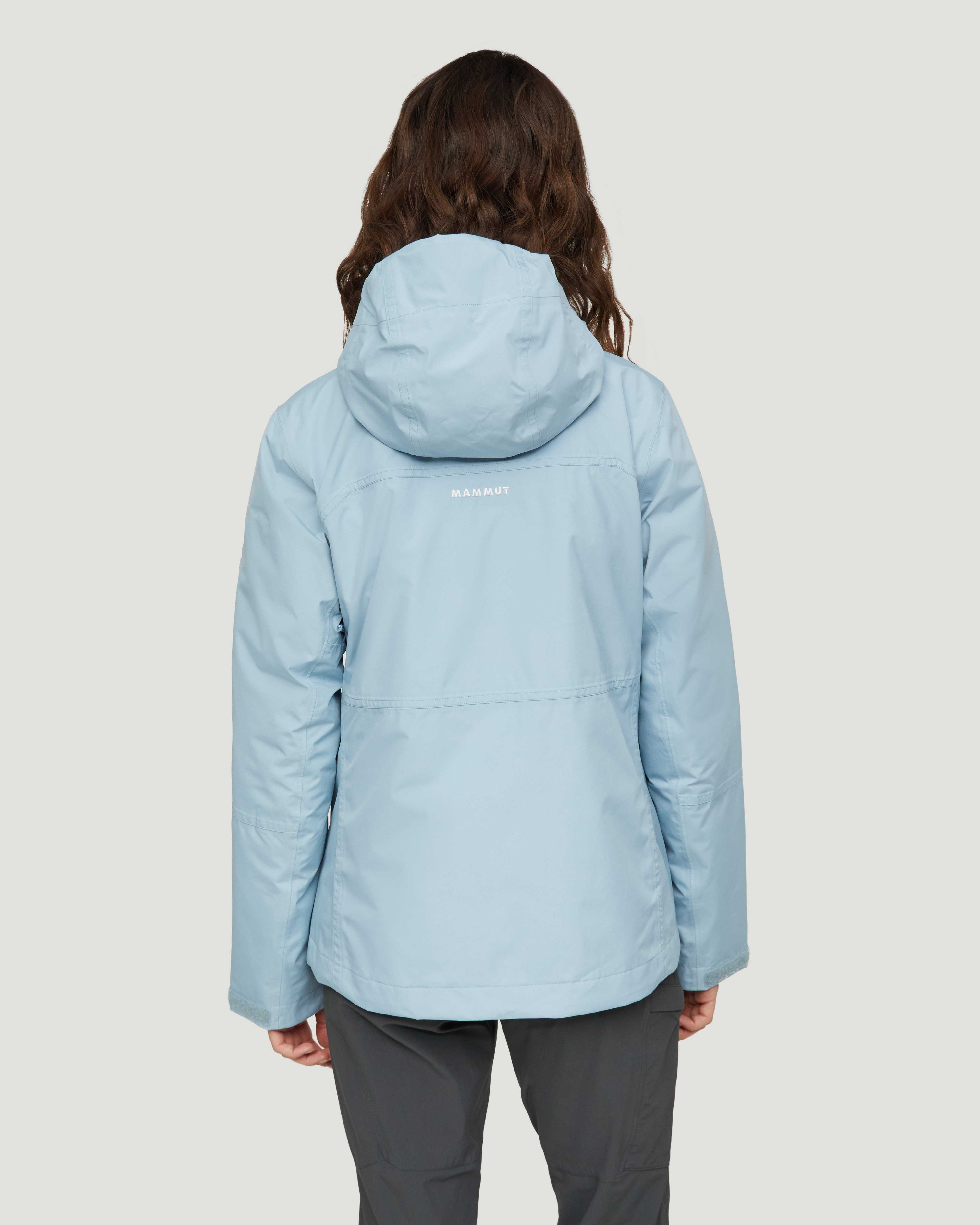 Mammut Treeline 3 in 1 HS Hooded Jacket Women, nebla-sablun - Nebla-sablun - Model back view
