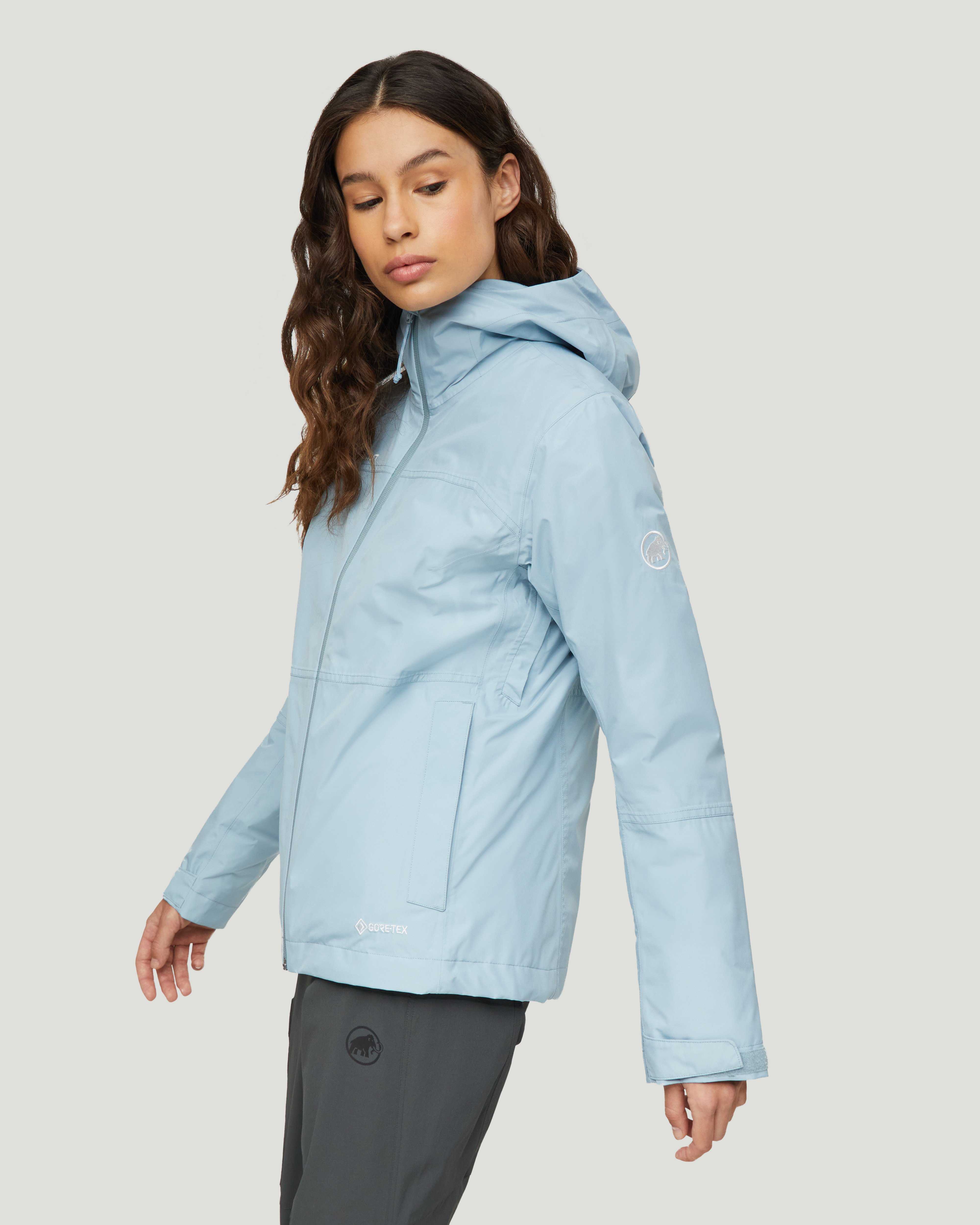 Mammut Treeline 3 in 1 HS Hooded Jacket Women, nebla-sablun - Nebla-sablun - Model side view