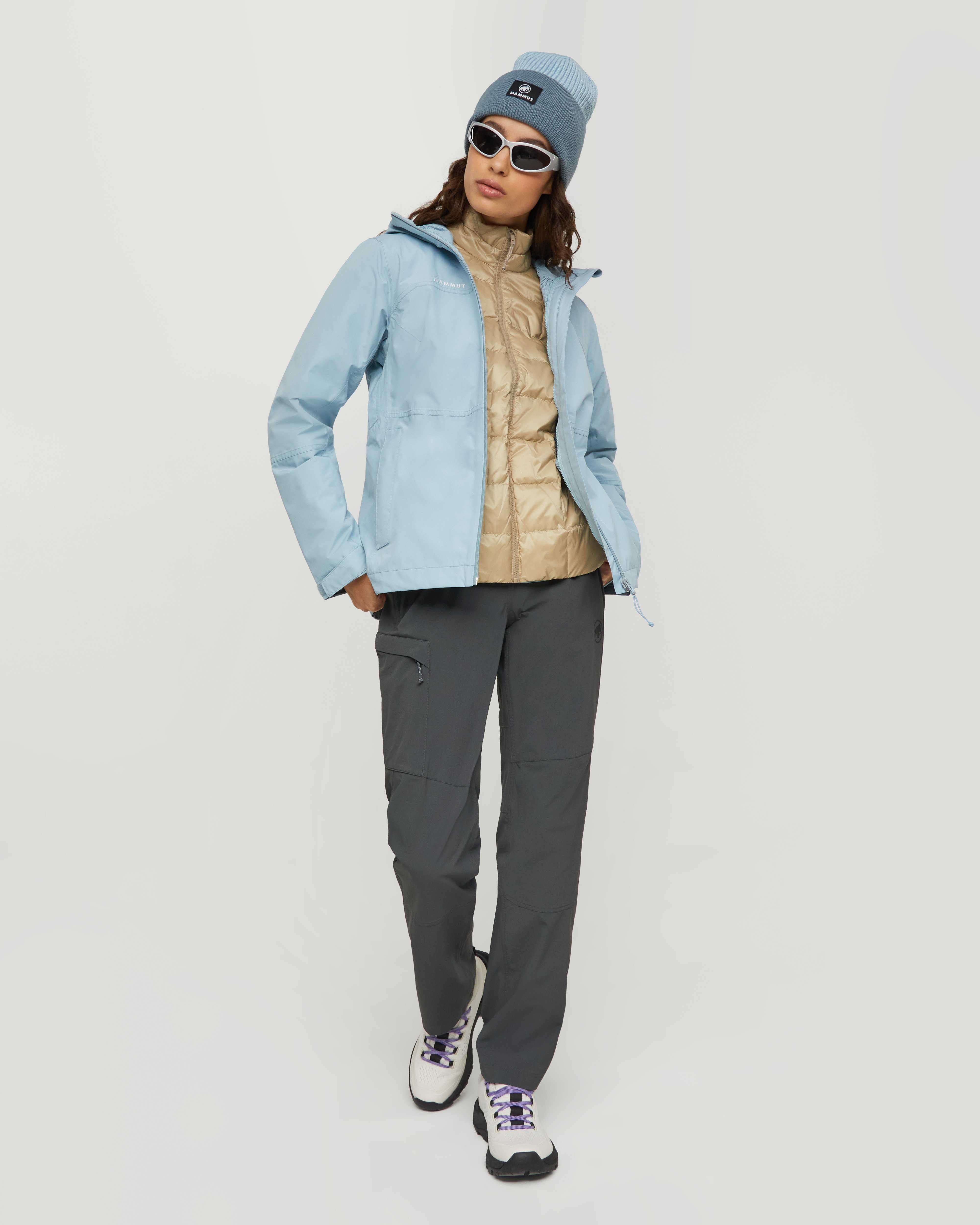 Mammut Treeline 3 in 1 HS Hooded Jacket Women, nebla-sablun - Nebla-sablun - Outdoor view