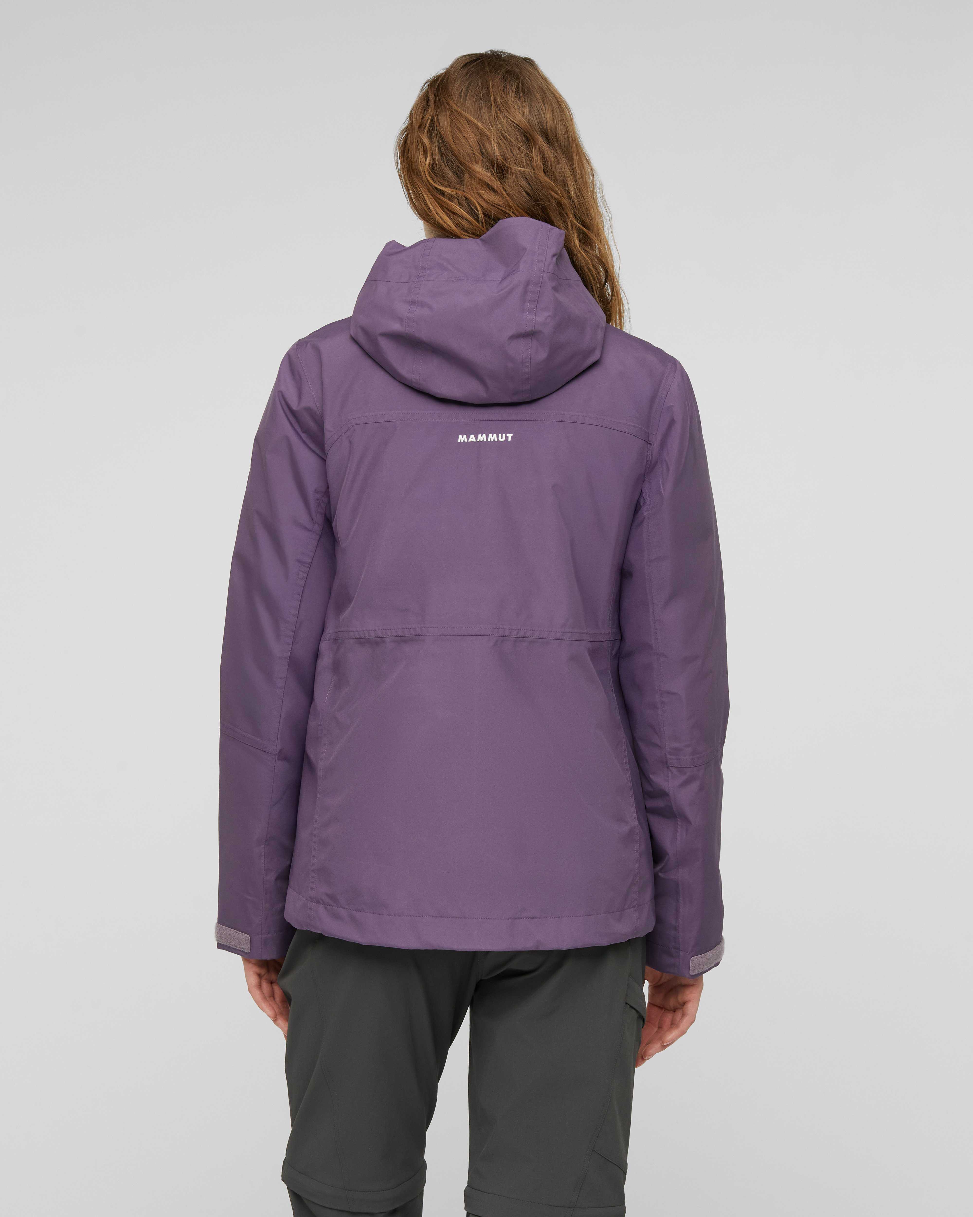 Mammut Treeline 3 in 1 HS Hooded Jacket Women, paloja-black - Paloja-black - Model back view