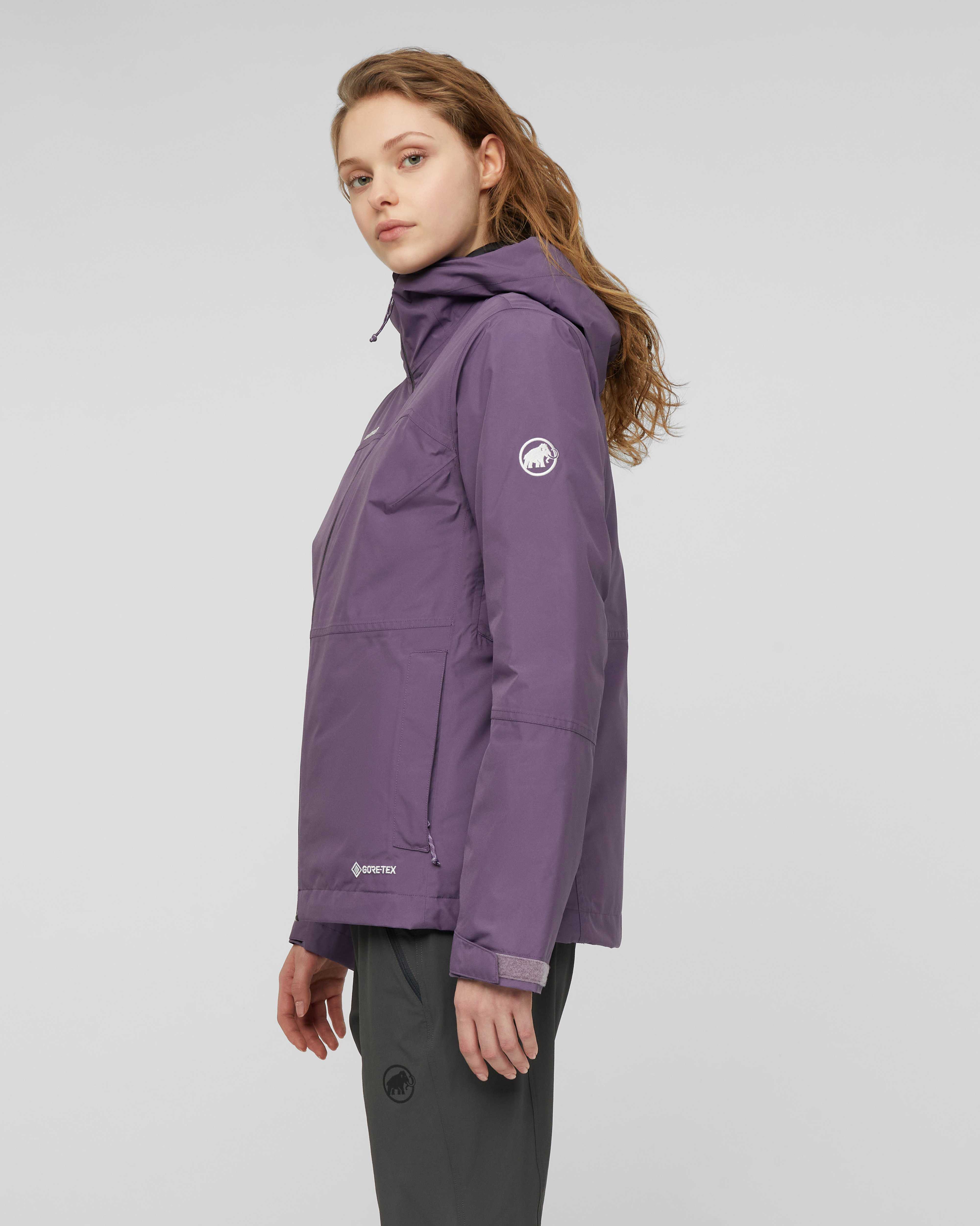 Mammut Treeline 3 in 1 HS Hooded Jacket Women, paloja-black - Paloja-black - Model side view