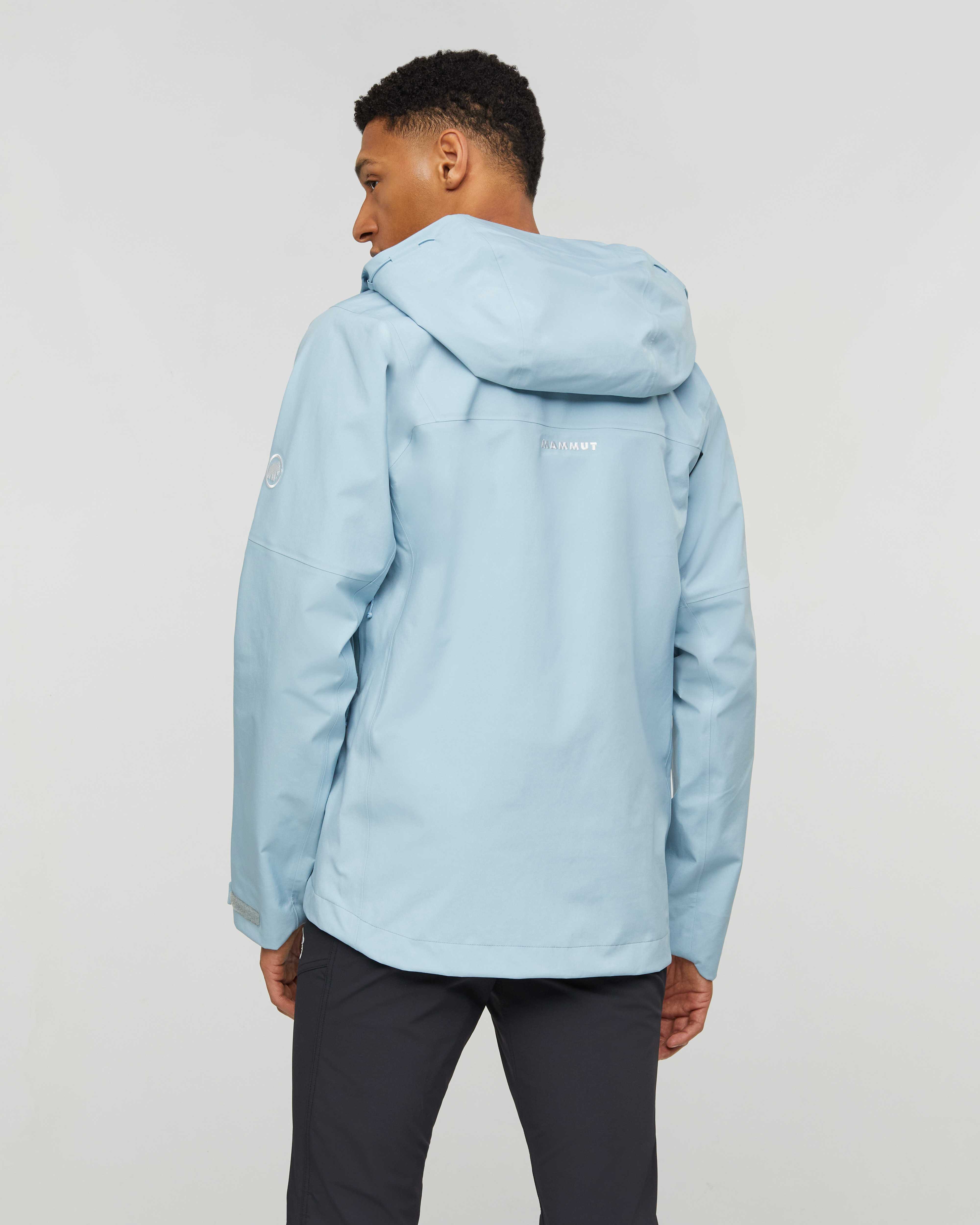 Mammut Crater Pro HS Hooded Jacket Men, nebla - Nebla - Model back view