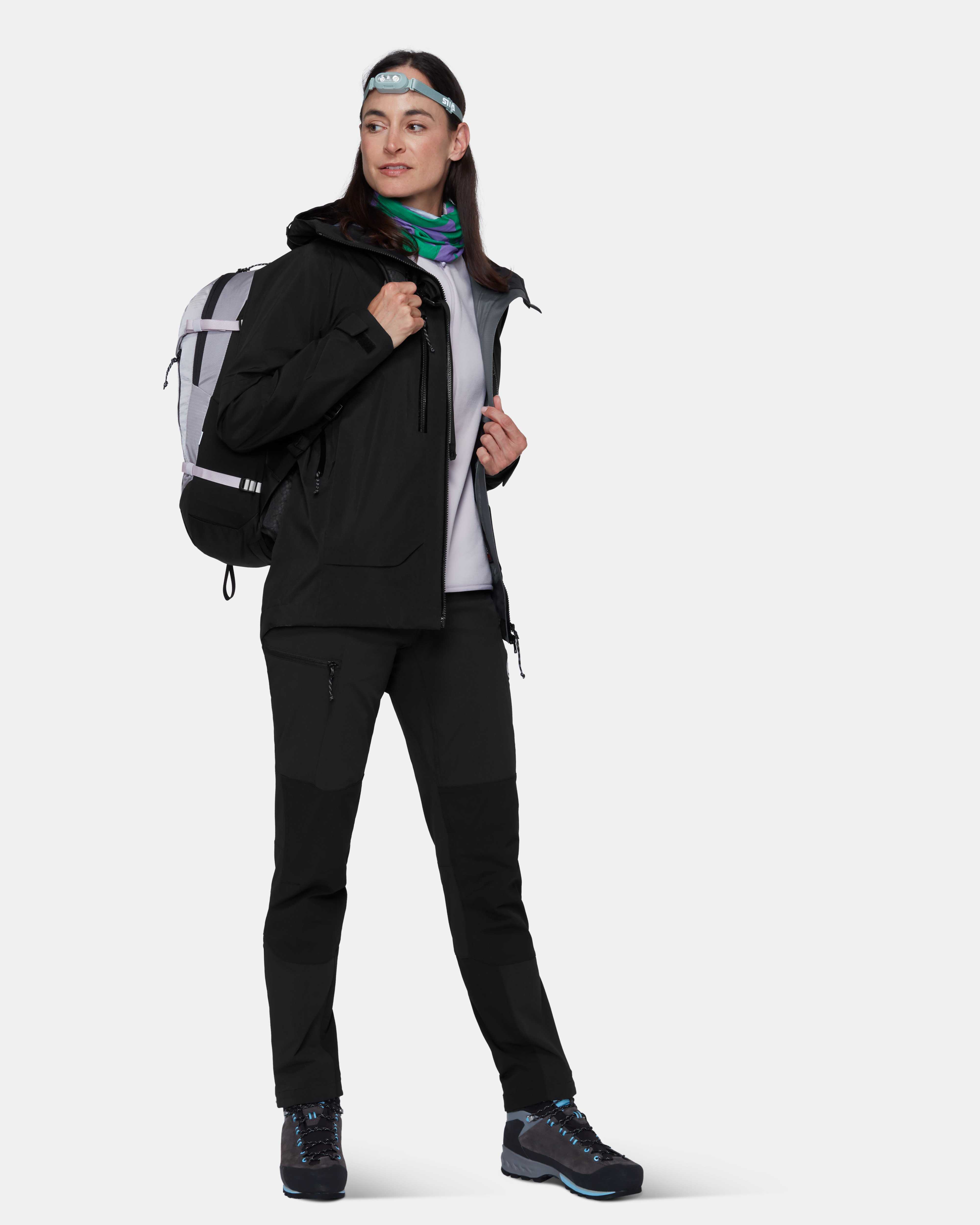 Mammut Crater Pro HS Hooded Jacket Women, black - Black