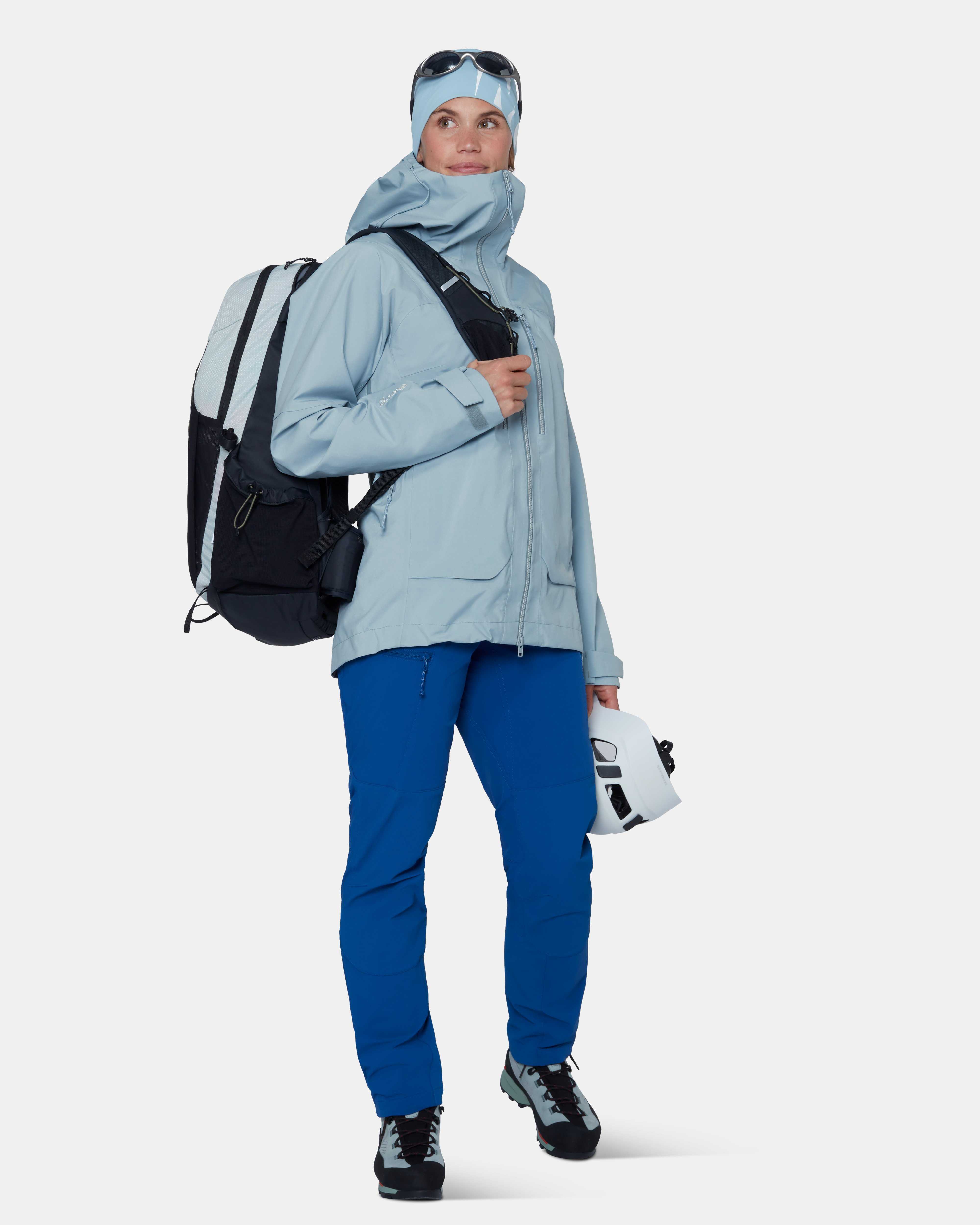 Mammut Crater Pro HS Hooded Jacket Women, nebla - Nebla