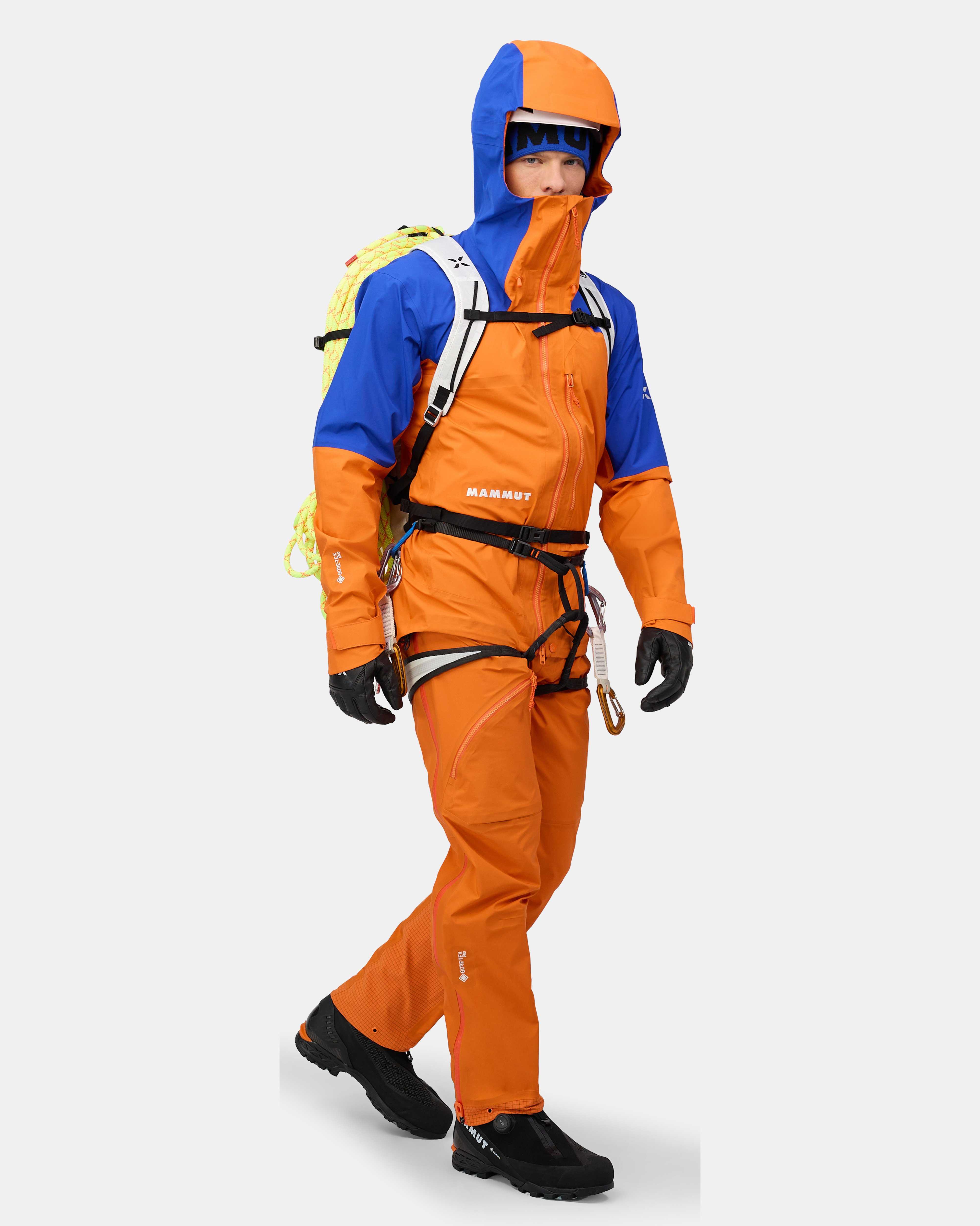 Mammut Eiger Nordwand Advanced HS Hooded Jacket Men, eiger orange-eiger blue - Eiger orange-eiger blue