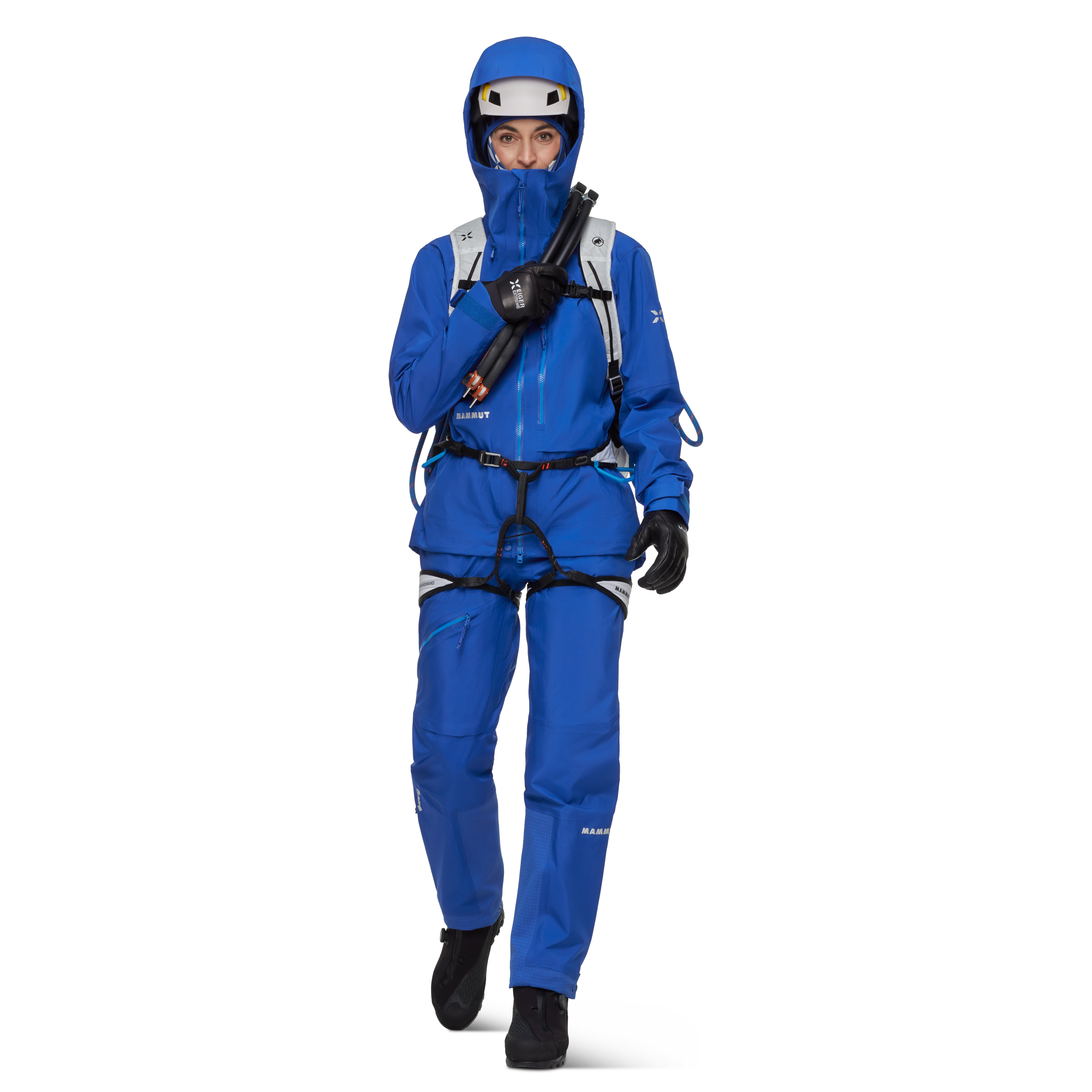 Mammut Eiger Nordwand Advanced HS Hooded Jacket Women, eiger blue - Eiger blue