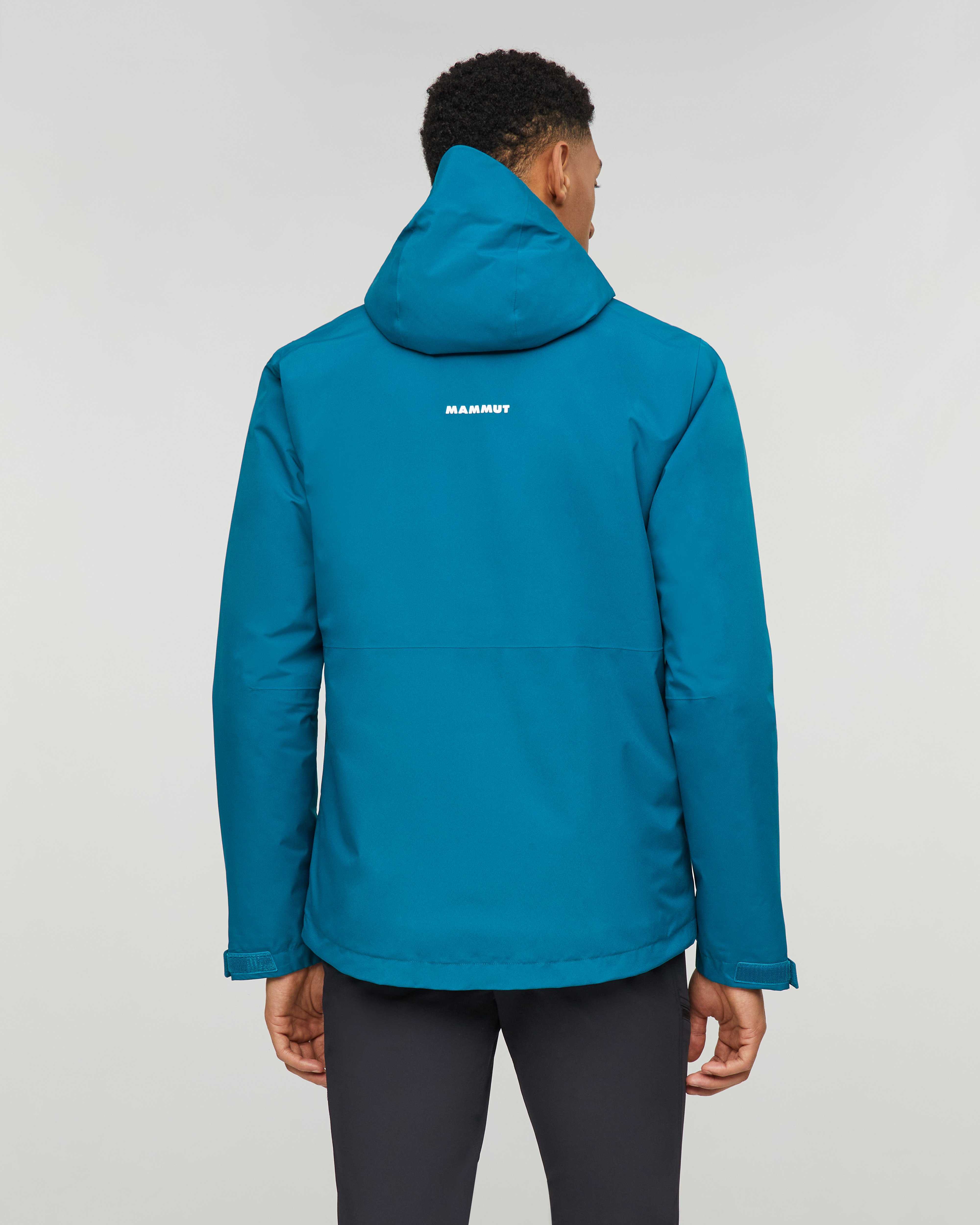 Mammut Linard HS Thermo Hooded Jacket Men, deep teal - Deep teal - Model back view