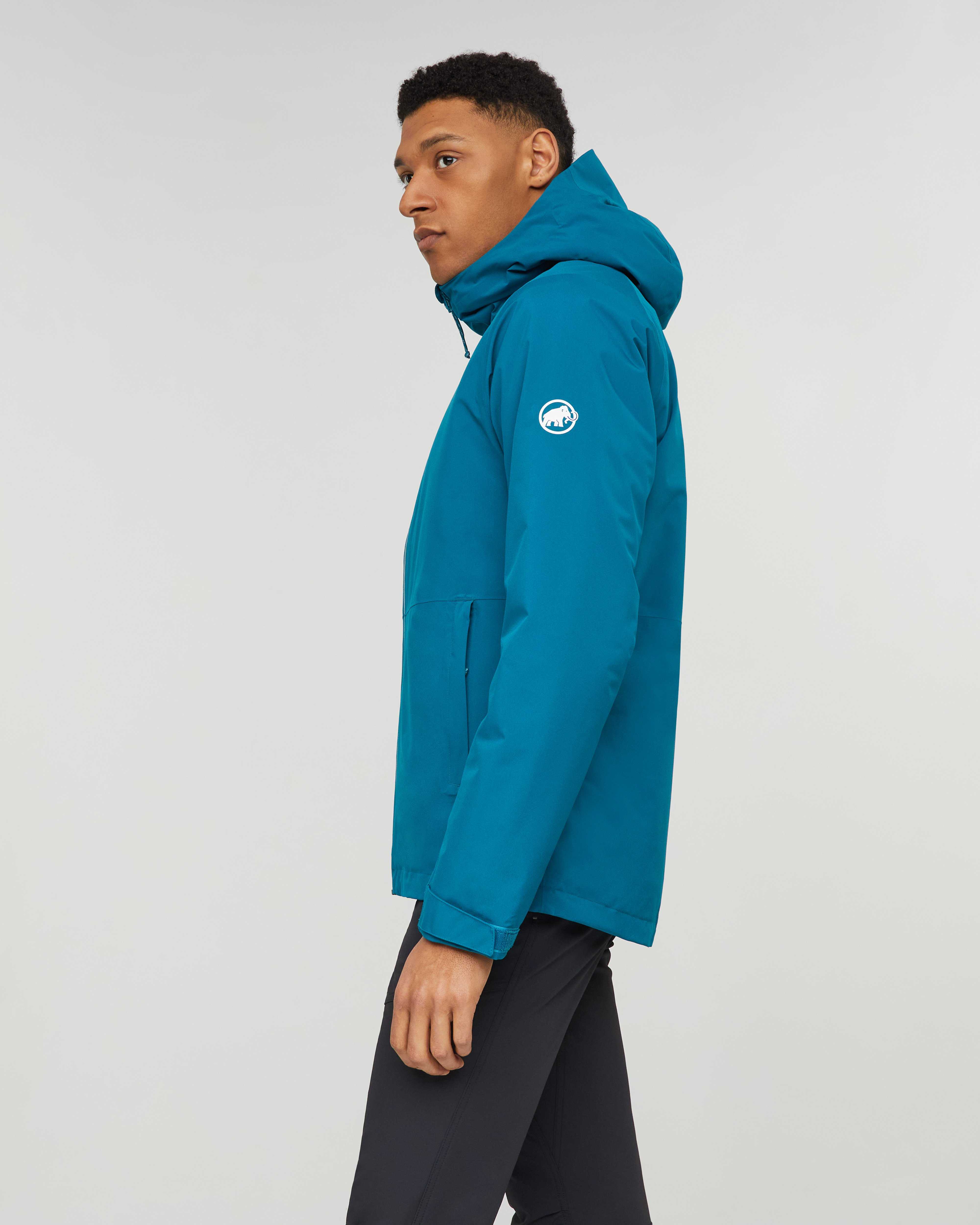 Mammut Linard HS Thermo Hooded Jacket Men, deep teal - Deep teal - Model side view