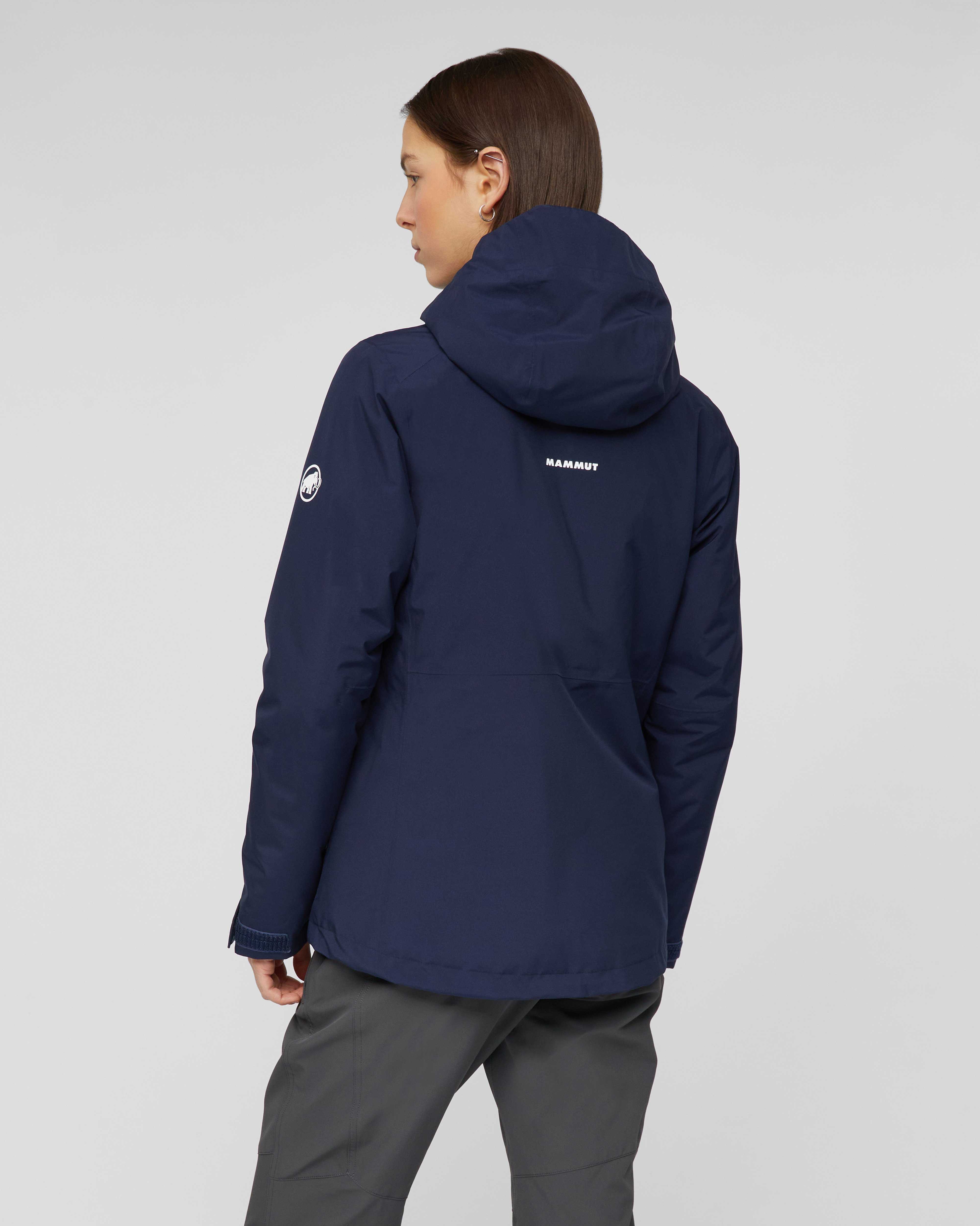 Mammut Linard HS Thermo Hooded Jacket Women, marine - Marine - Model back view