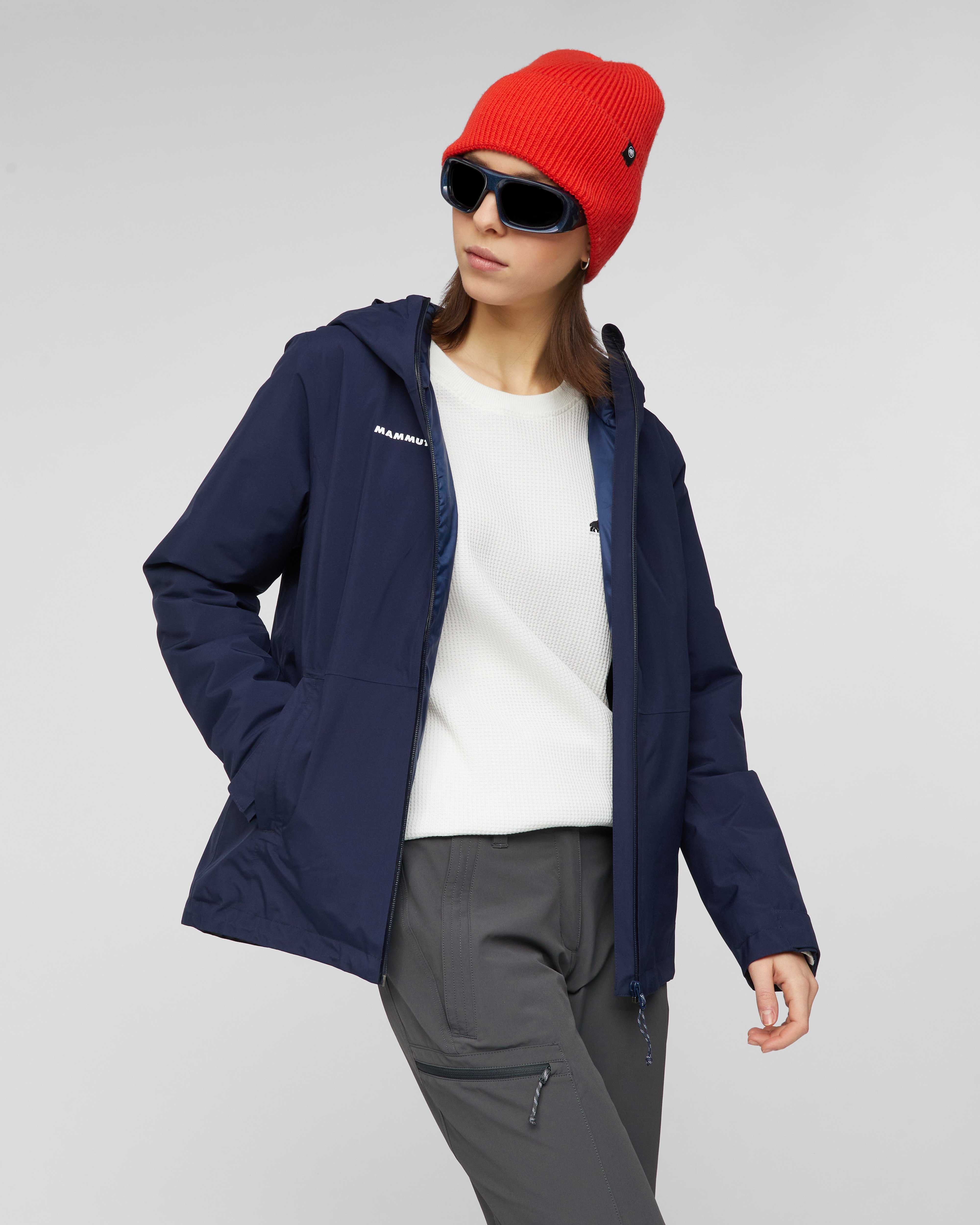 Mammut Linard HS Thermo Hooded Jacket Women, marine - Marine - Outdoor view